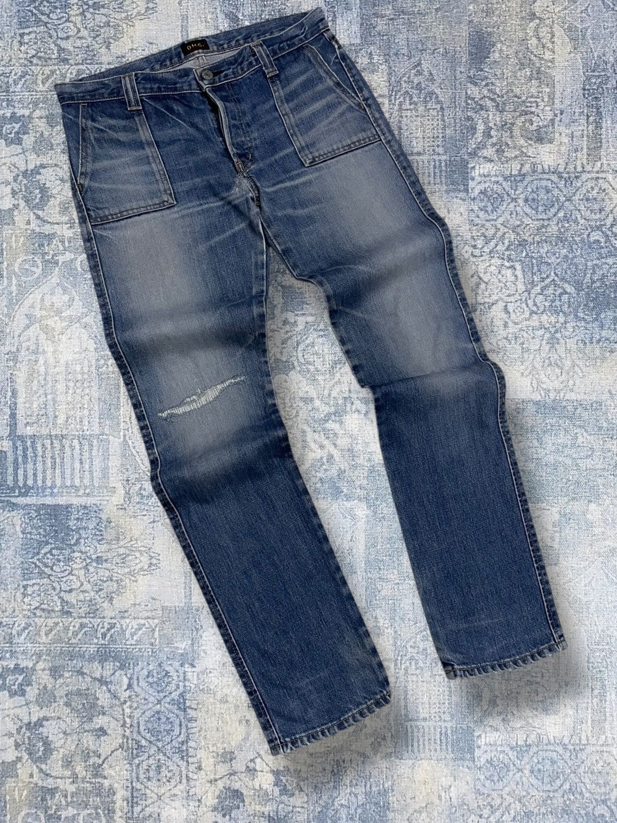 Japanese Brand Vintage 1990s Japan Designer Domingo Distressed Bush Pant Size US 31 - 2 Thumbnail