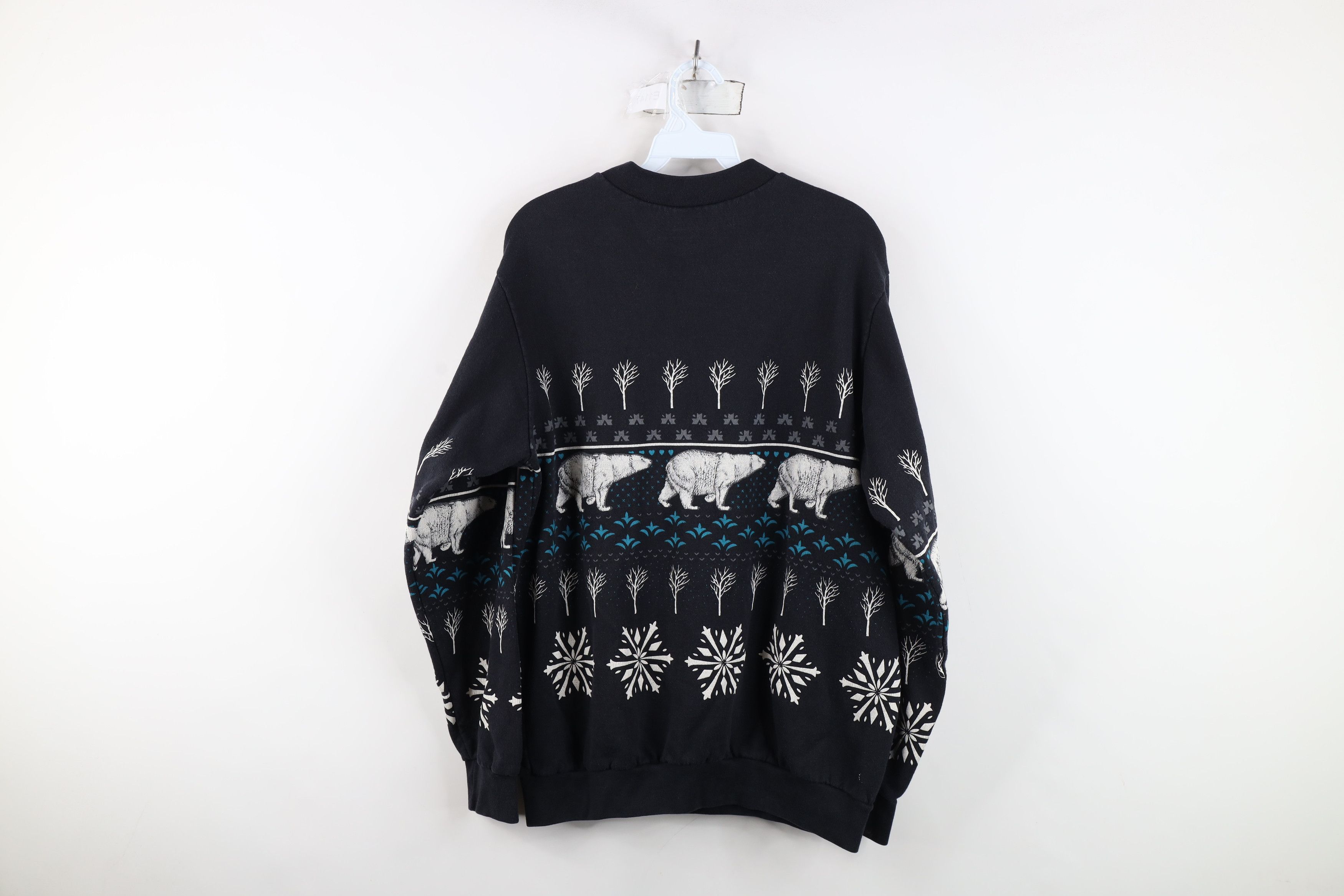 Vintage Vintage 90s Streetwear Polar Bear All Over Print Sweatshirt Size XL / US 12-14 / IT 48-50 - 13 Thumbnail