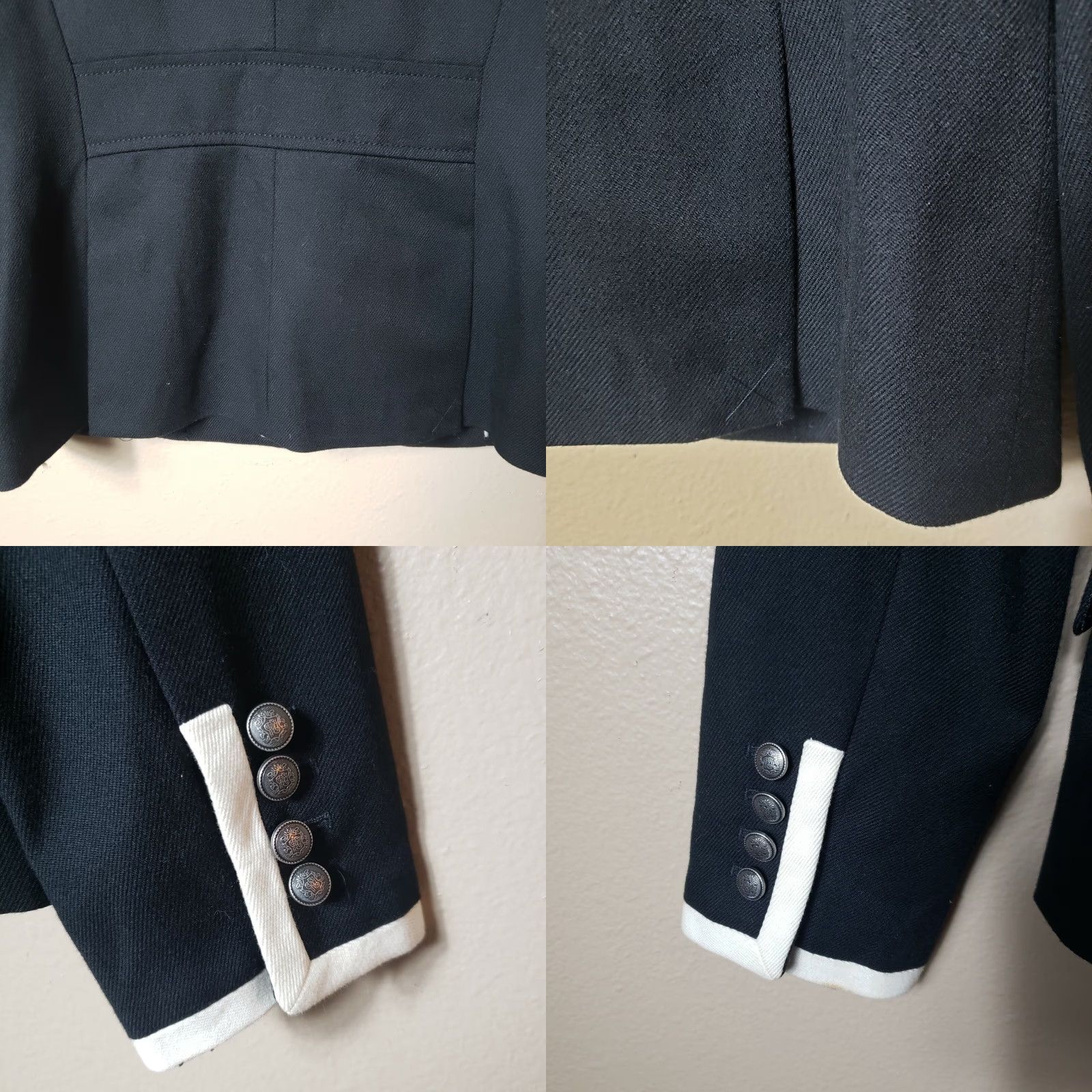 Banana Republic Banana Republic Factory Schoolboy Piped Wool Blend Blazer Size 2 Size XS / US 0-2 / IT 36-38 - 8 Thumbnail