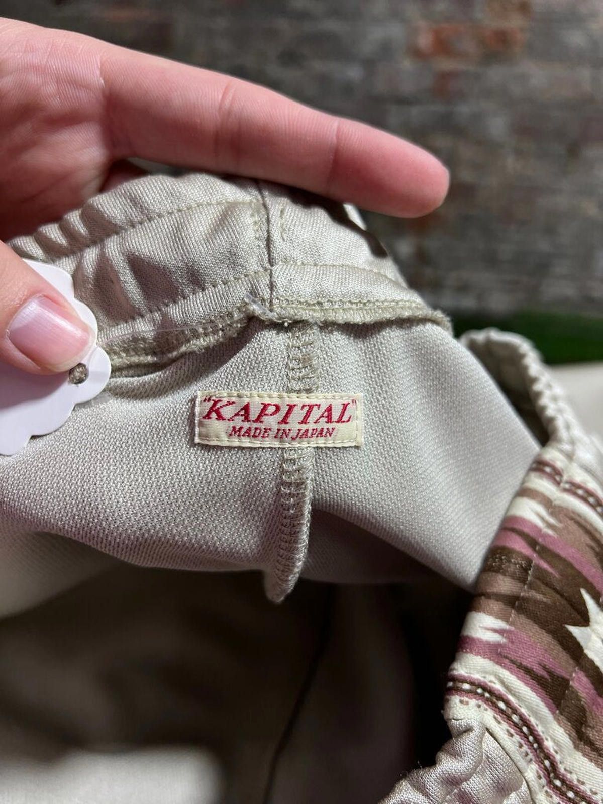 Kapital Kapital Smooth Zephyr Jersey TrackPants Beige Sz. 3 Size ONE SIZE - 3 Thumbnail