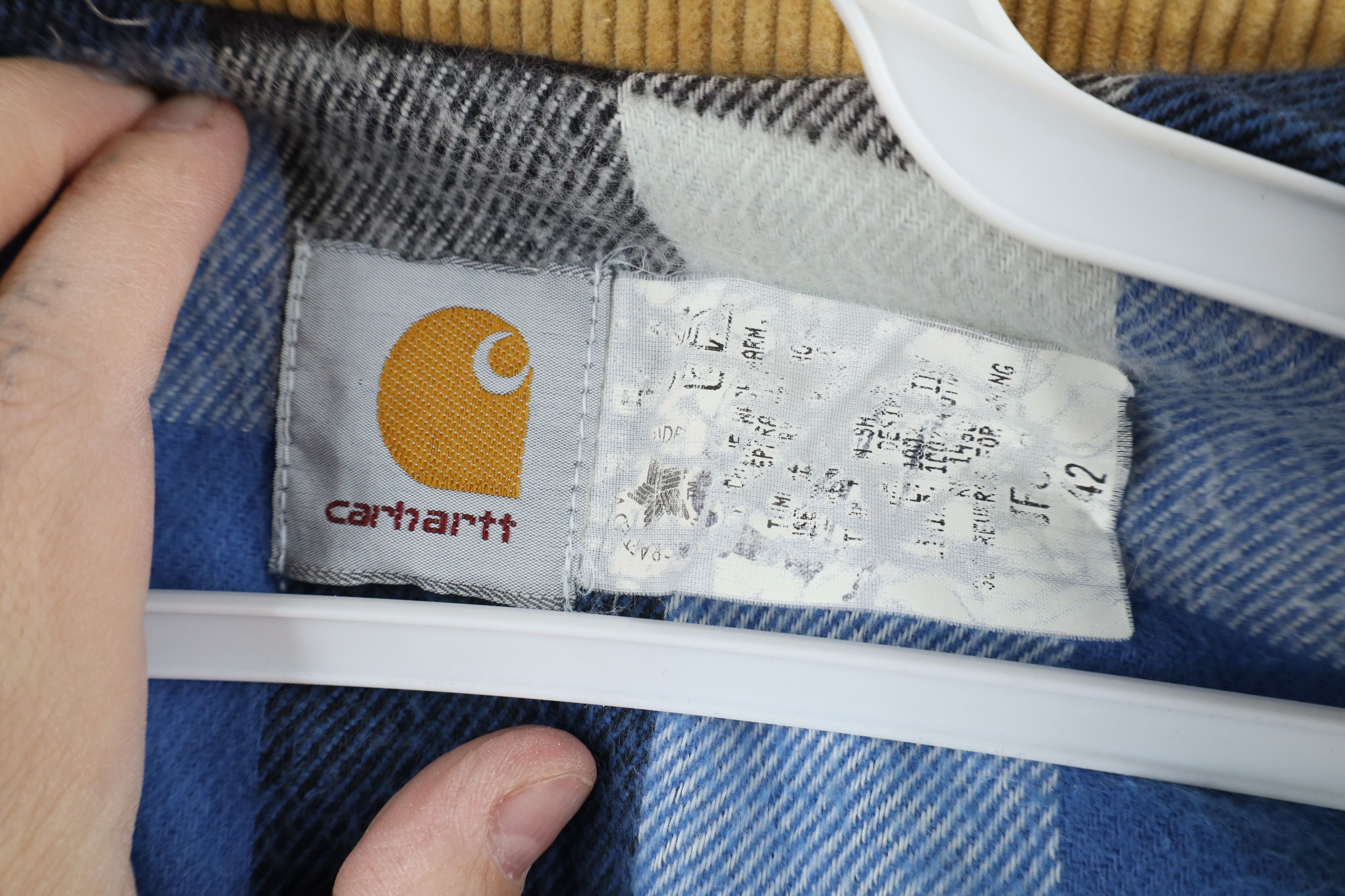 Carhartt × Vintage Vintage 90s Carhartt Corduroy Collared Denim Jacket USA Size US XL / EU 56 / 4 - 10 Thumbnail
