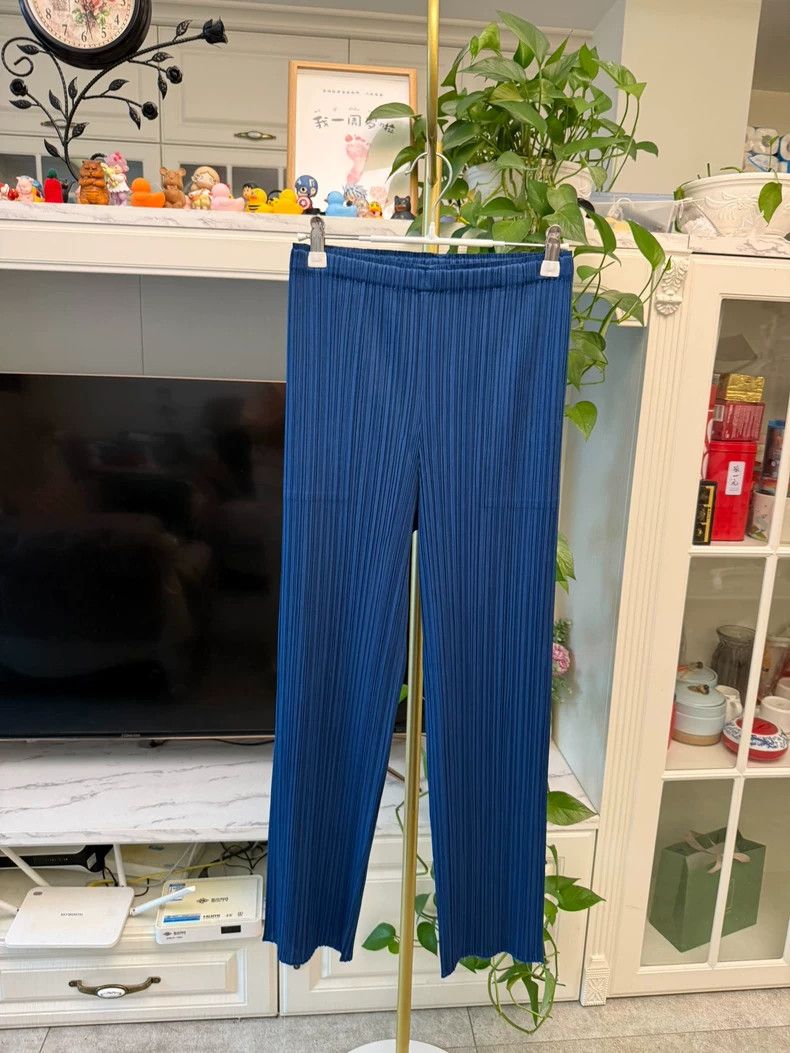 Issey Miyake Issey Miyake PP Blue Straight Pants - dmc Size US 30 / EU 46 - 1 Thumbnail
