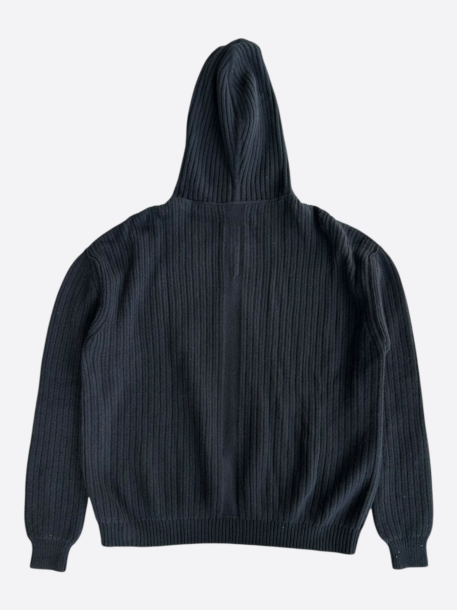 Rick Owens Rick Owens Black Knitted Gimp Hoodie Size US L / EU 52-54 / 3 - 2 Thumbnail