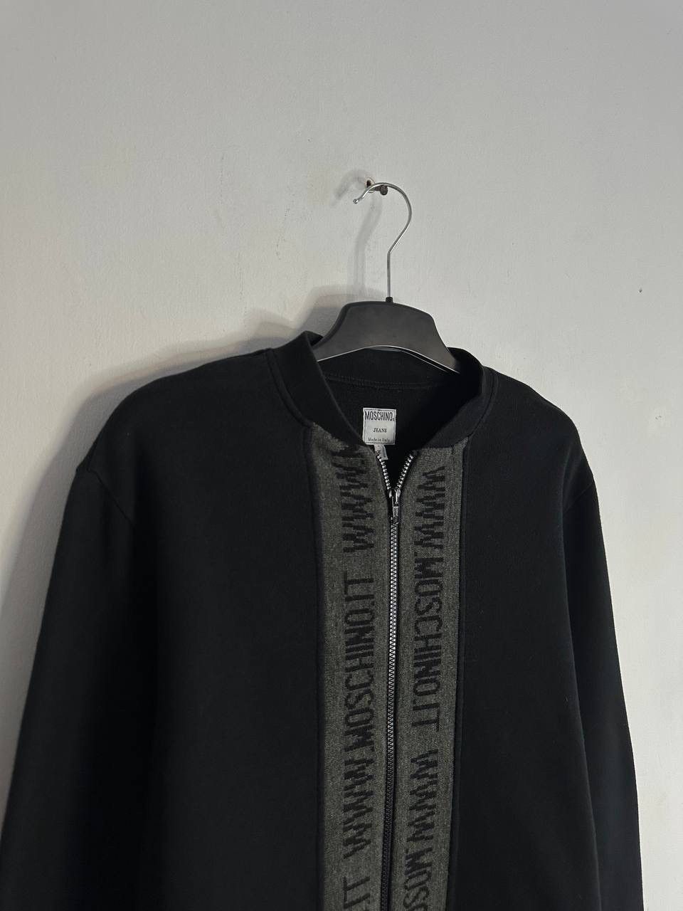 Moschino Moschino Jeans Black Wool Zip Sweatshirt Made in Italy Y2K Size US M / EU 48-50 / 2 - 2 Thumbnail