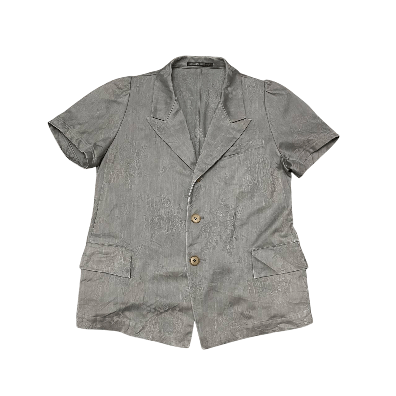 Yohji Yamamoto SS08 Yohji Yamamoto Floral Short Sleeve Jacket Size S / US 4 / IT 40 - 1 Thumbnail