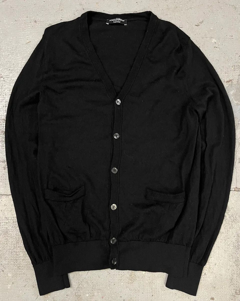 Dolce & Gabbana Dolce & Gabbana Minimalist Black Cardigan Size US S / EU 44-46 / 1 - 1 Thumbnail