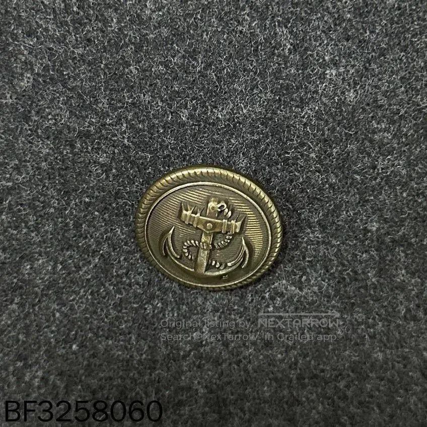Saint Laurent Paris Saint Laurent Runway Navy Anchor Gold Button Coat. Size XS / US 0-2 / IT 36-38 - 4 Thumbnail