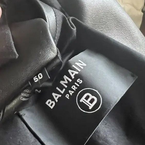 Balmain Balmain Leather Jacket in Medium Size US M / EU 48-50 / 2 - 6 Thumbnail