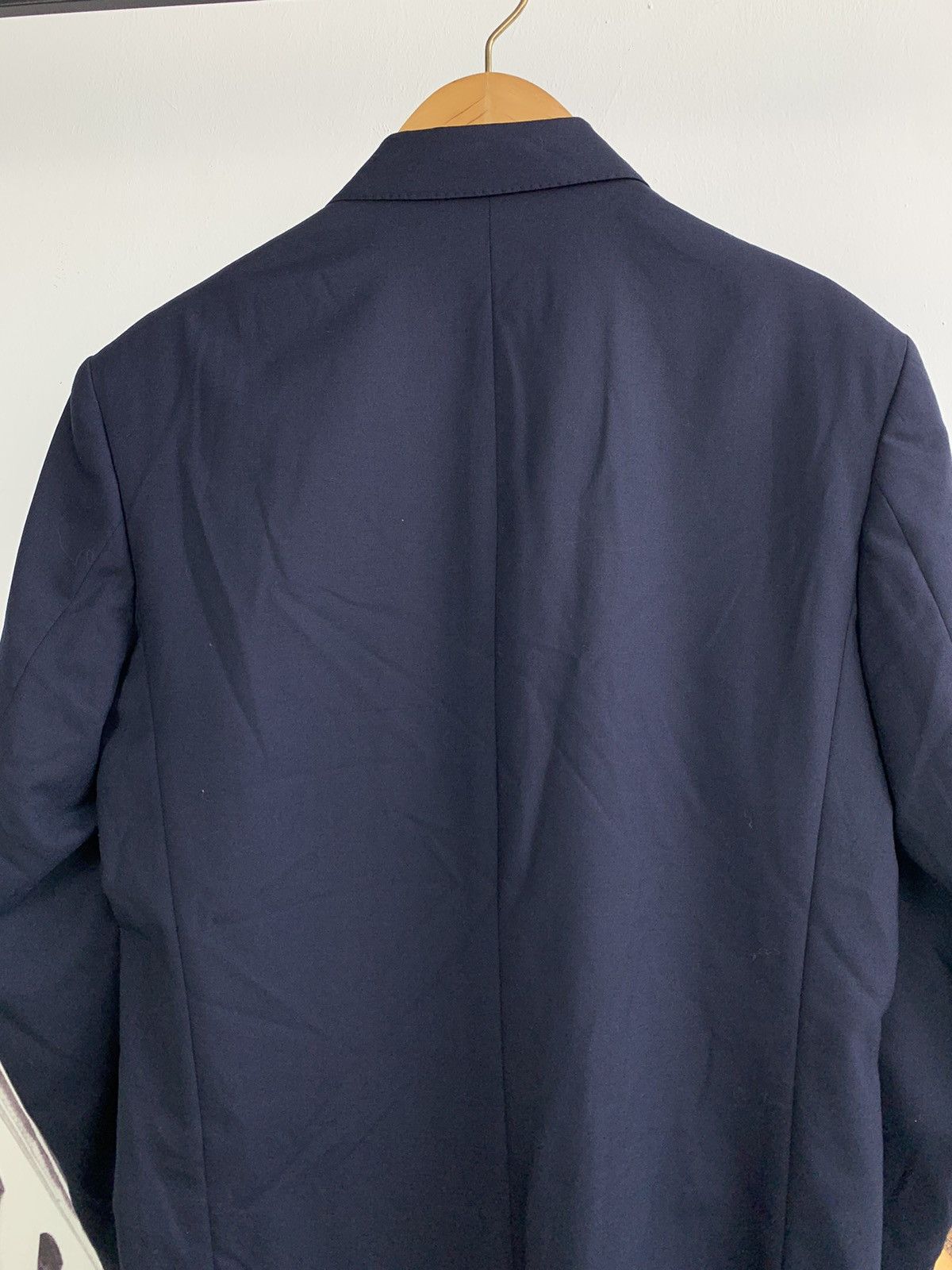 Y's for Men 2000's Yohji Yamamoto Y's for Men Navy Blue Blazer Size 40S - 10 Thumbnail