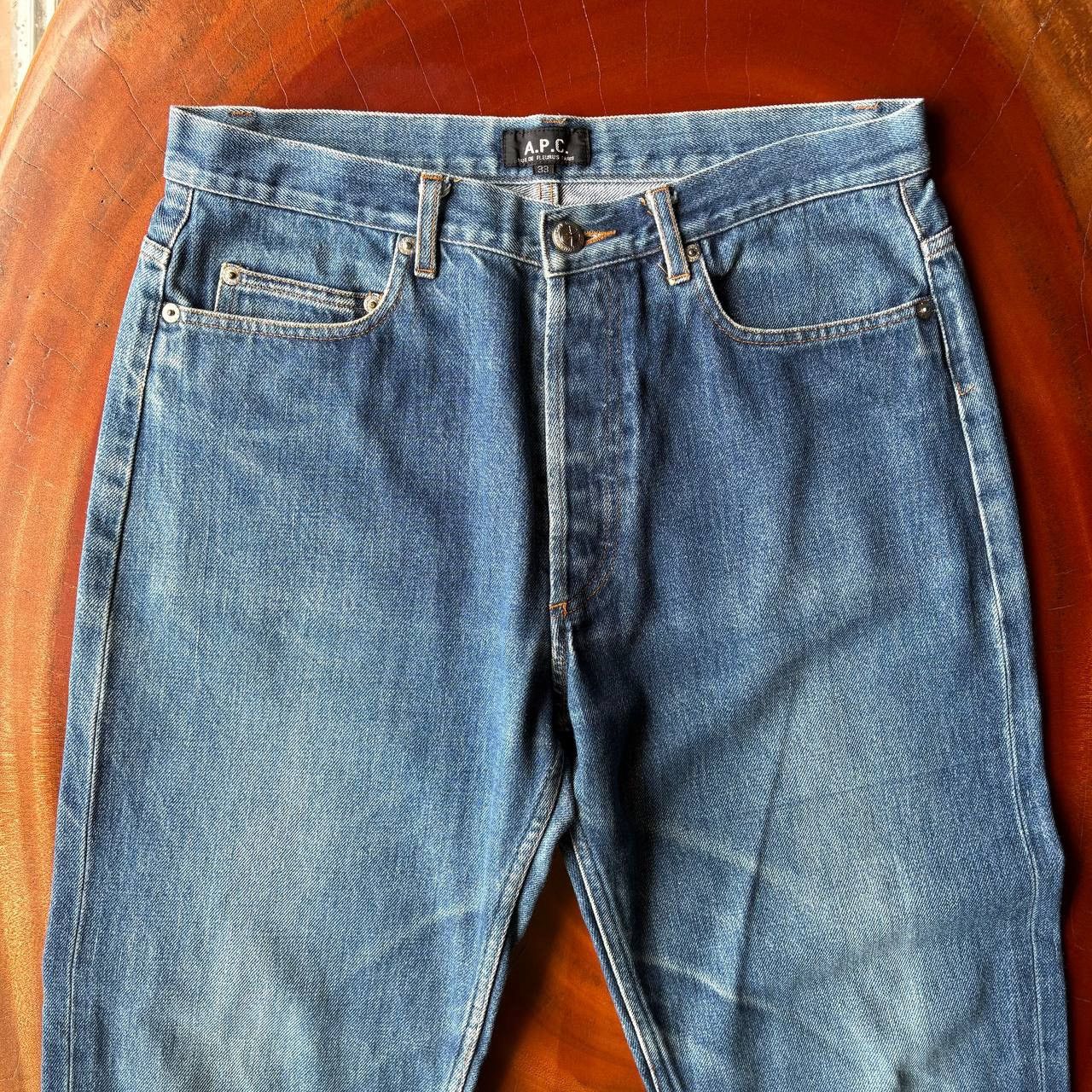 A.P.C. APC Rue De Fleurus Paris Slim Fit Blue Jeans Pants Size US 31 - 3 Thumbnail