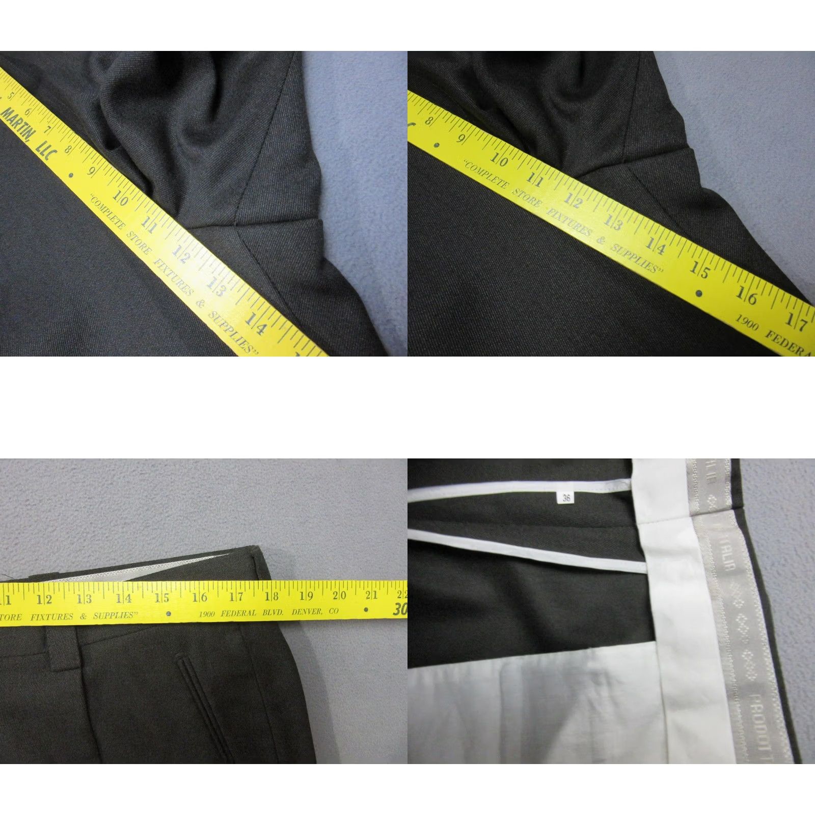 Vintage Andrisen Morton Pants Mens 36 Gray Wool Dress Classic Made In Italy Size US 36 / EU 52 - 8 Thumbnail