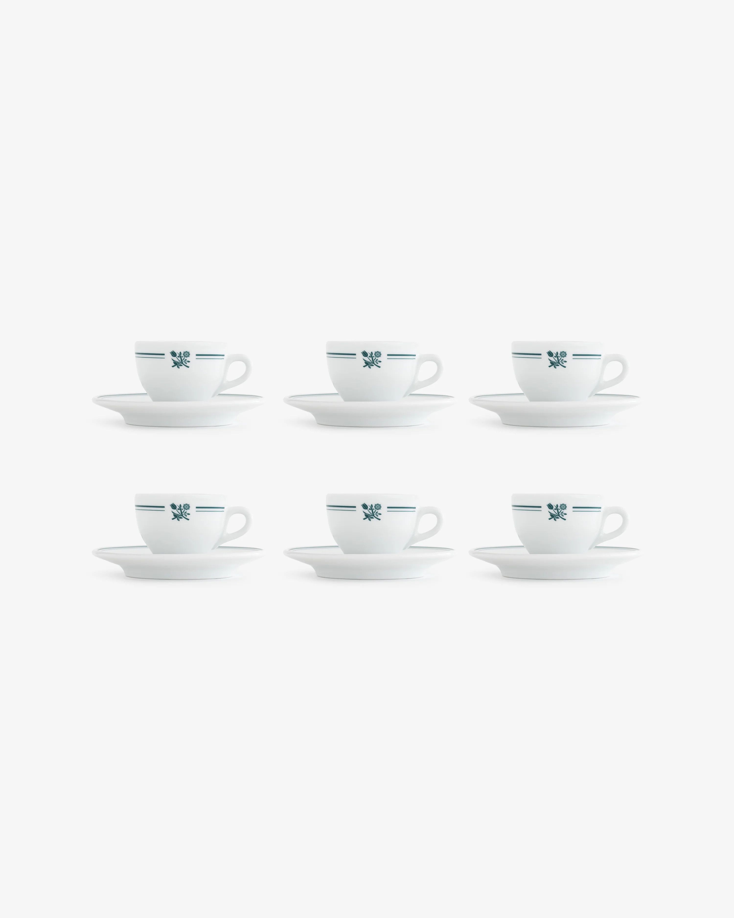 Aime Leon Dore Aime Leon Dore Cafe Leon Dore Expresso Cup & Saucer Set of 6 Size ONE SIZE - 1 Thumbnail