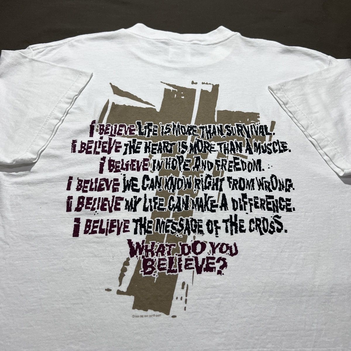 Vintage 90s Jesus God Holy Bible Promo Tee XL