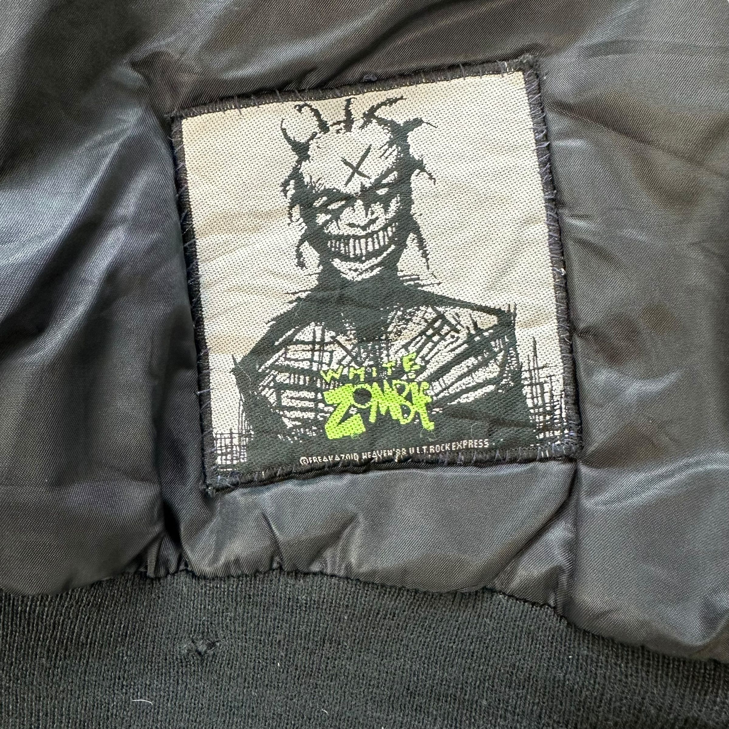 Vintage 88’ WHITE ZOMBIE Freakazoid Heaven Bomber Jacket #A46-1083 Size US M / EU 48-50 / 2 - 3 Thumbnail