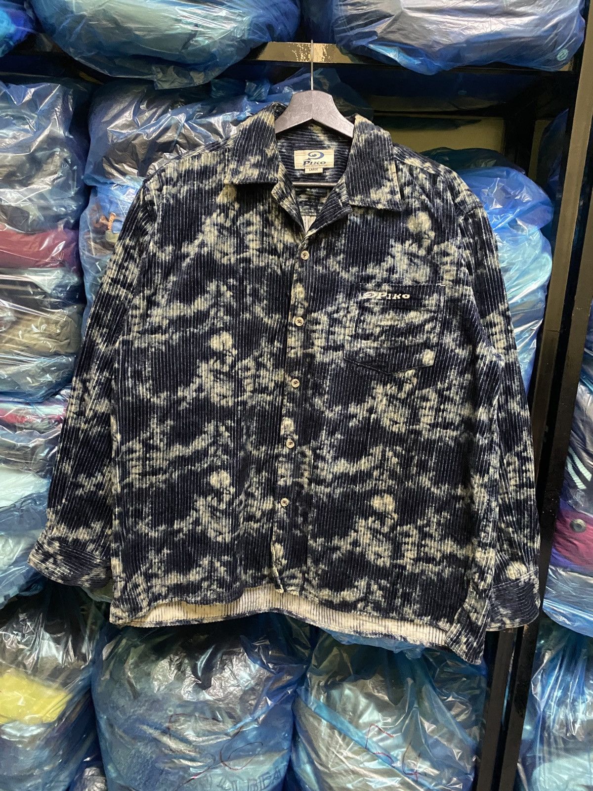 Other VINTAGE PIKO ACID WASH CORDUROY SHIRT Size US L / EU 52-54 / 3 - 1 Thumbnail
