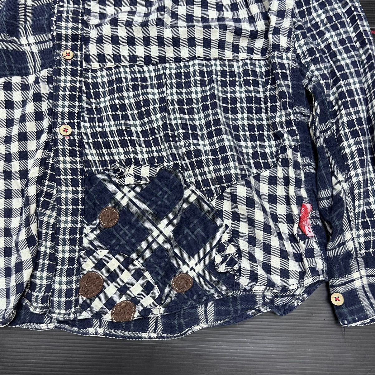Comme des Garcons Drug Store Patch Work Button Up Flannel Shirt Size US XL / EU 56 / 4 - 3 Thumbnail