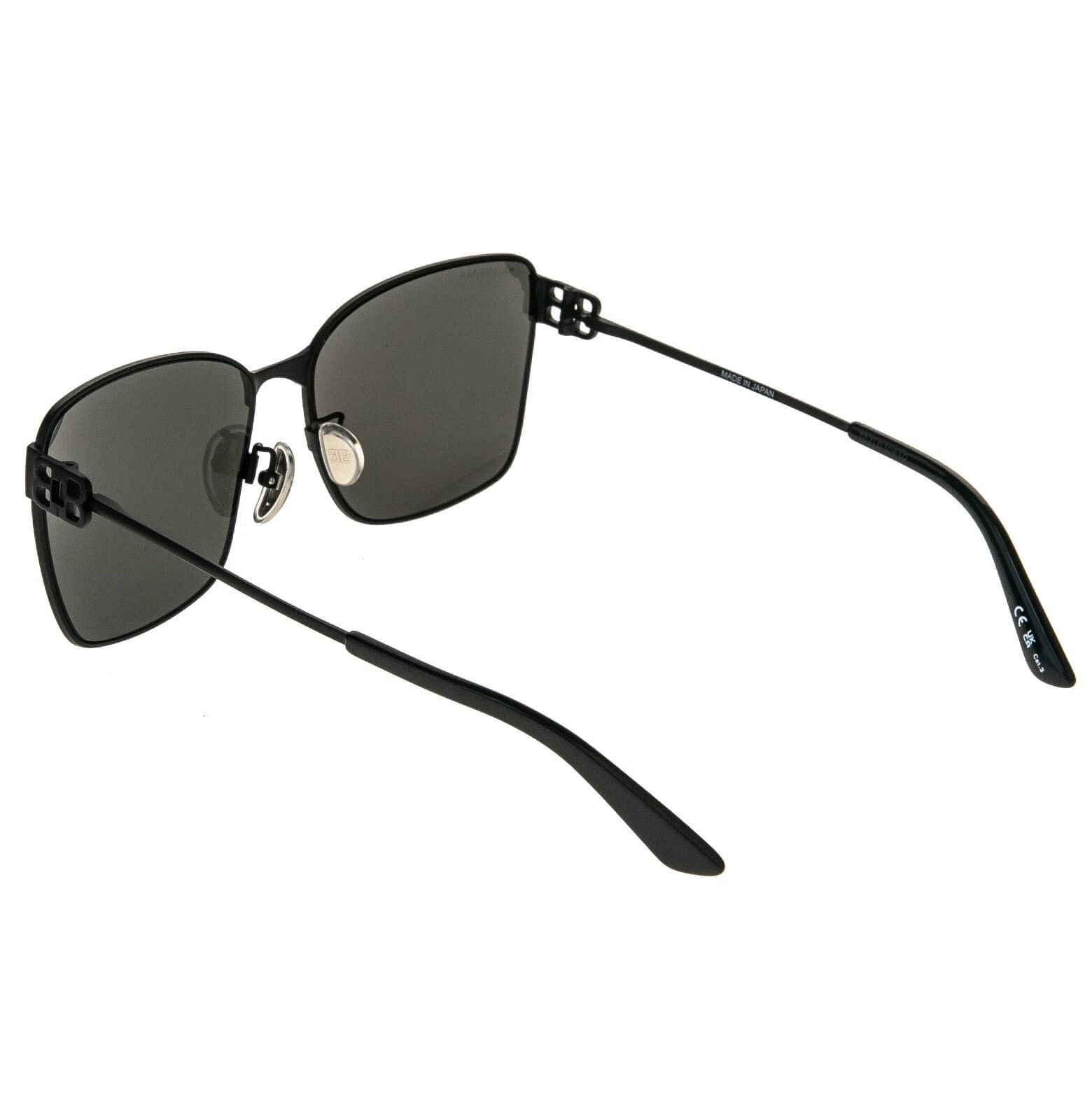 Balenciaga BALENCIAGA BB LOGO 0338 Rectangle Matte Black BB0338SK 001 Size ONE SIZE - 7 Thumbnail