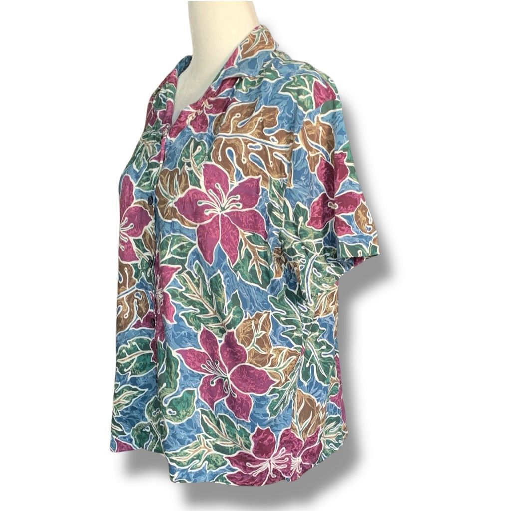 Hilo Hattie Vintage Hilo Hattie Hawaiian Shirt Camp Collar Tropical Abst Size S / US 4 / IT 40 - 4 Thumbnail