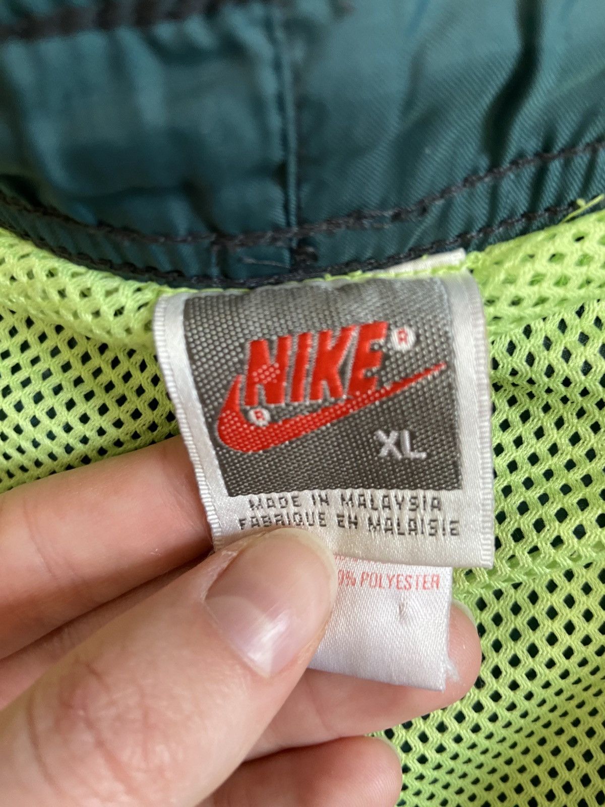 Nike Vintage 90s Nike Teal Track Pants Size US 36 / EU 52 - 2 Thumbnail