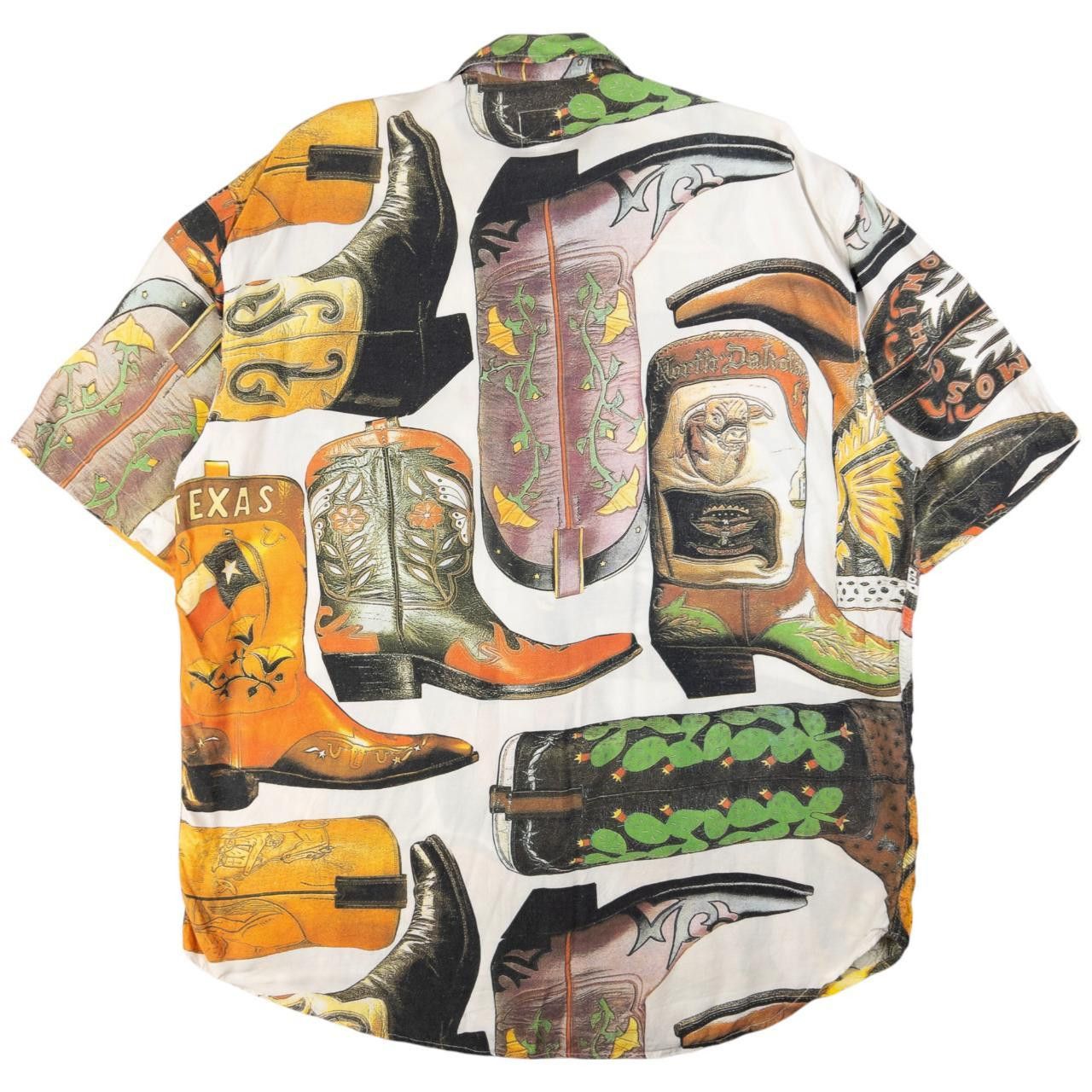 Moschino Moschino Jeans Cowboy Boot Button Up Shirt Size L Size US L / EU 52-54 / 3 - 2 Thumbnail