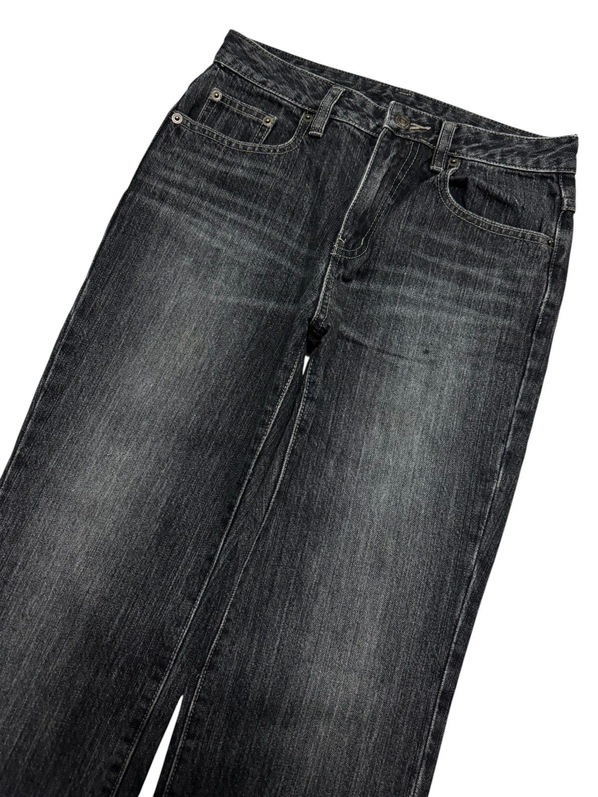 If Six Was Nine FLARED VINTAGE Y2K CLAWMARK WASHED BOOTCUT DENIM Size US 26 / EU 42 - 4 Thumbnail