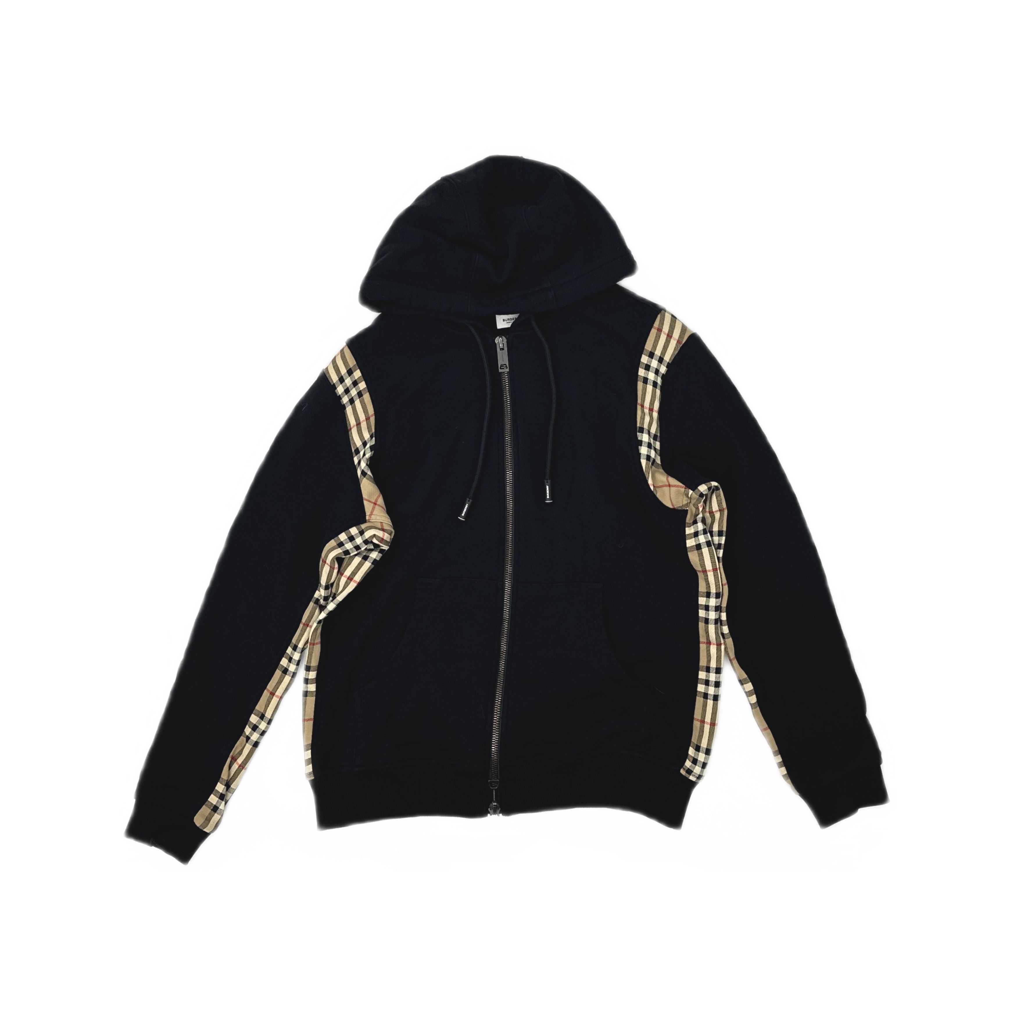 Burberry Burberry Check Panel Zip Hoodie Size S Size US S / EU 44-46 / 1 - 1 Thumbnail