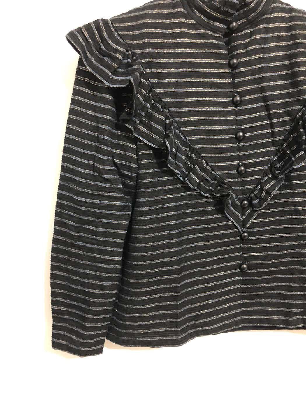 Christian Dior Monsieur Vintage Christian dior stripe long sleeve blouse Size S / US 4 / IT 40 - 3 Thumbnail