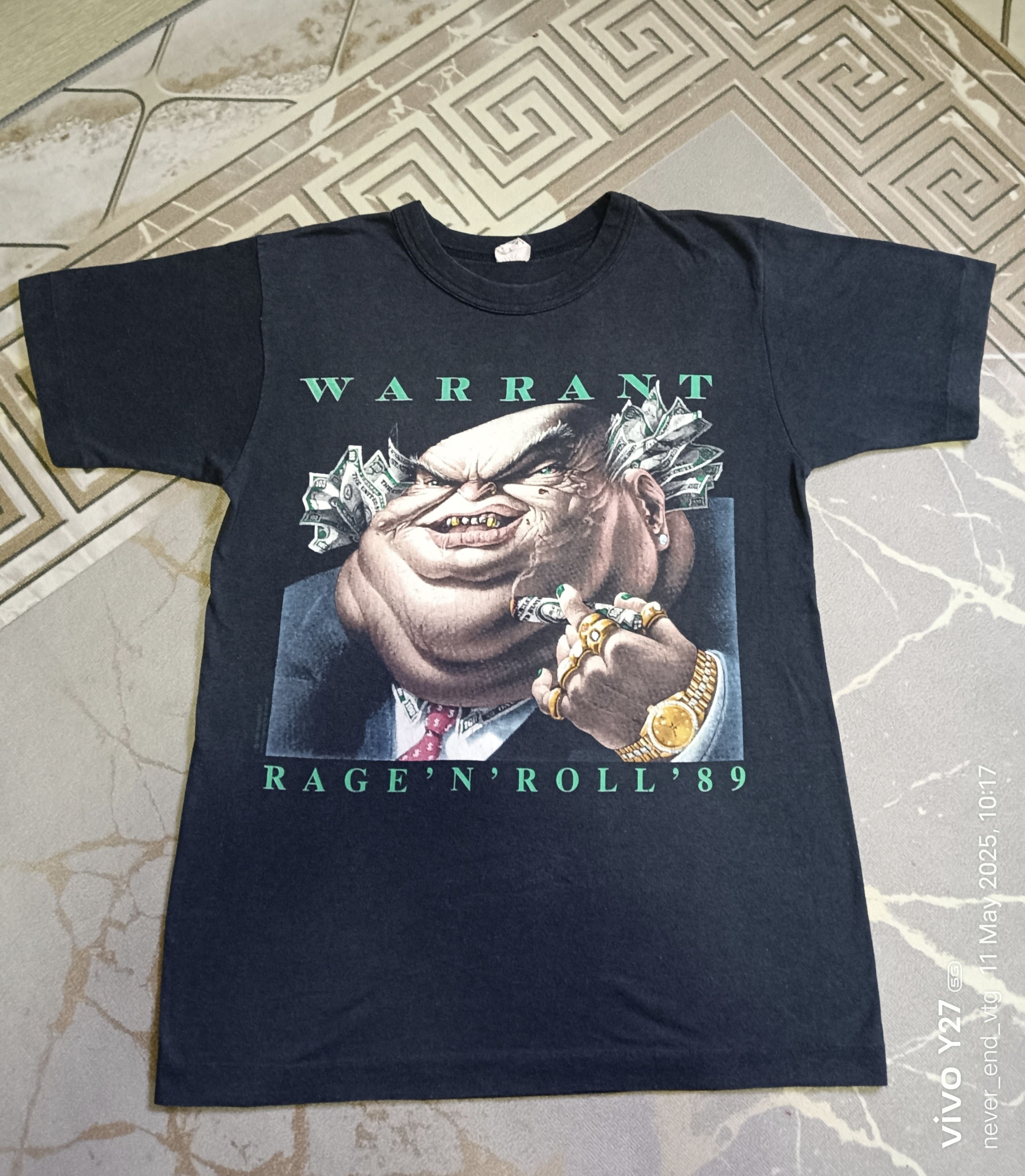 Band Tees × Vintage VINTAGE WARRANT RAGE N ROLL Size US M / EU 48-50 / 2 - 1 Thumbnail