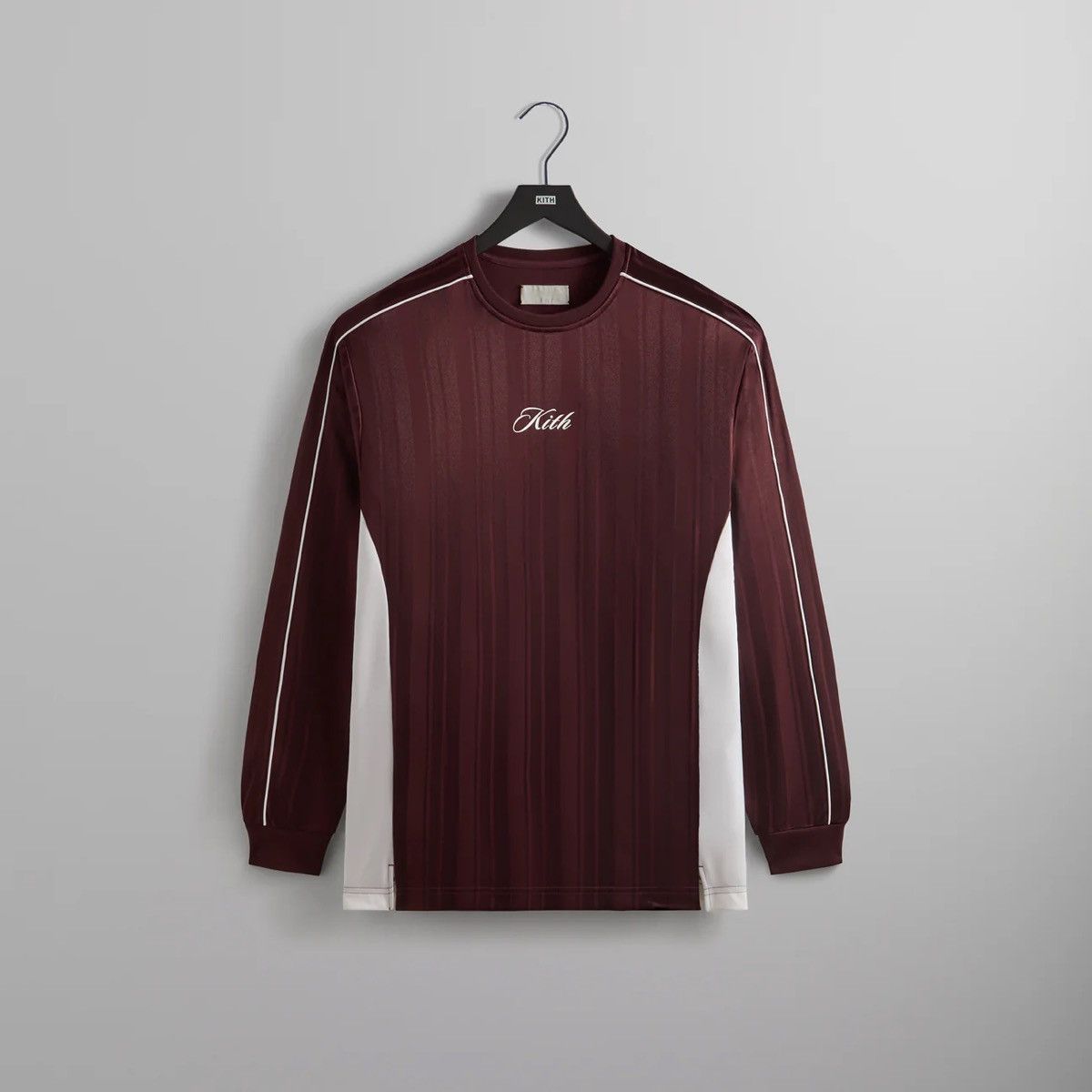 Kith Kith Pinstripe Tricot Panelled LS Tee Magma (Size XL) Size US XL / EU 56 / 4 - 6 Thumbnail