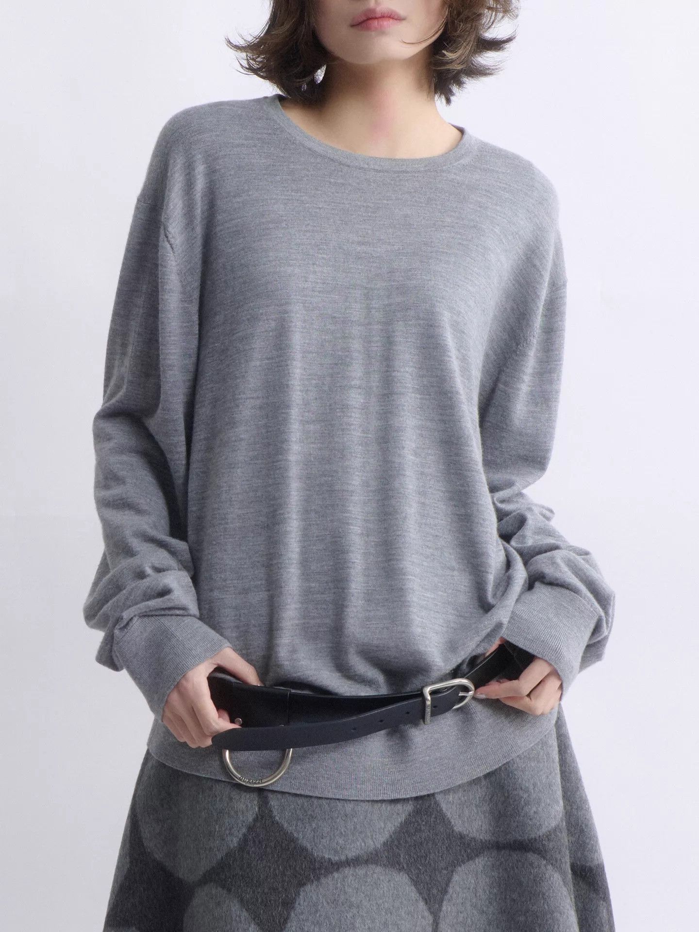 Ermenegildo Zegna Zegna Gray Cashmere Blend Crewneck Knit Sweater Size 50 Size US M / EU 48-50 / 2 - 1 Thumbnail