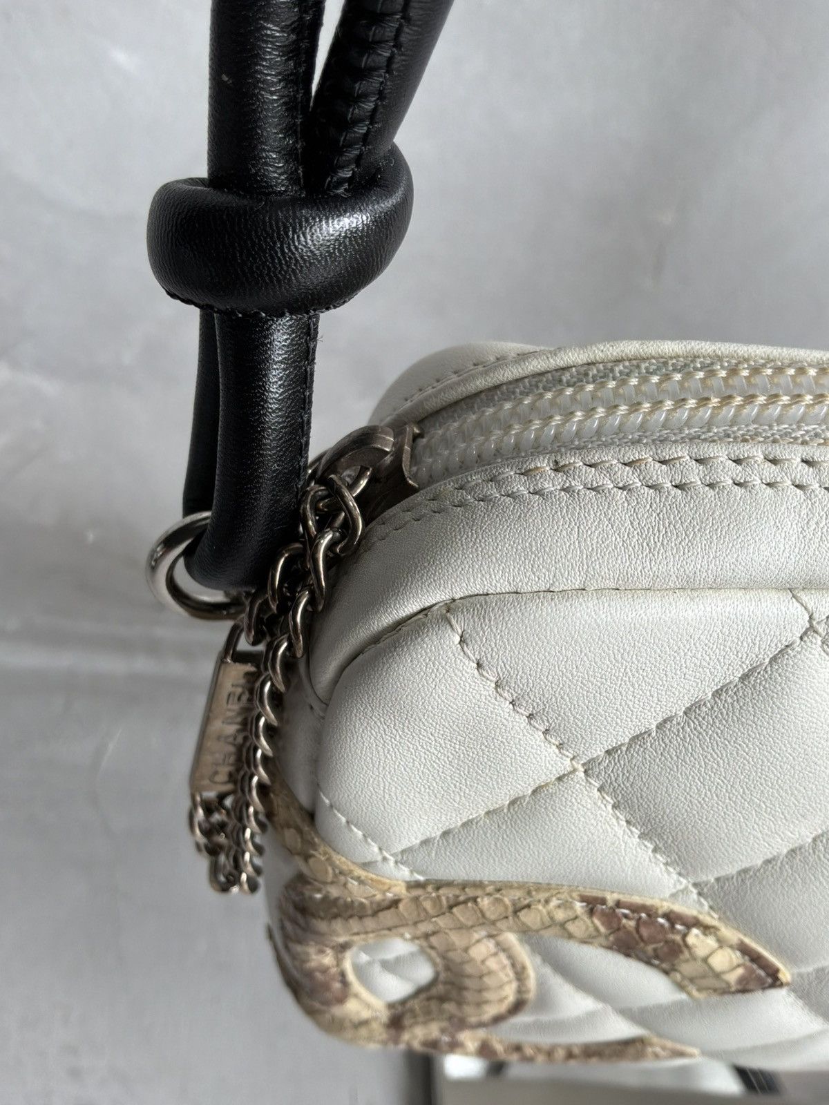 Chanel 2004 Chanel - Python CC Cambon Pochette Bag Size ONE SIZE - 8 Thumbnail