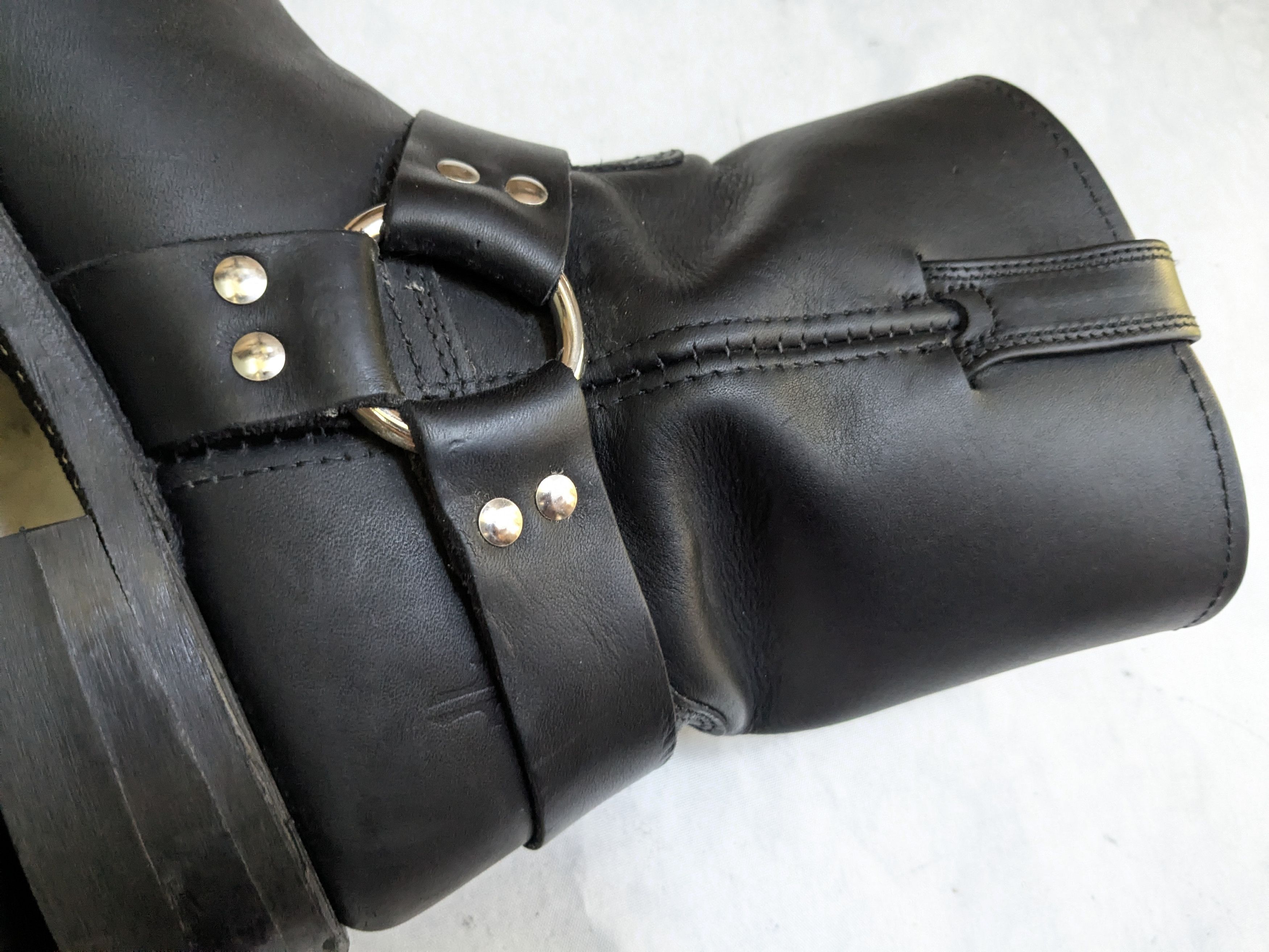 Frye Frye Harness Black Leather 10 M Strap Size US 10 / EU 43 - 11 Thumbnail