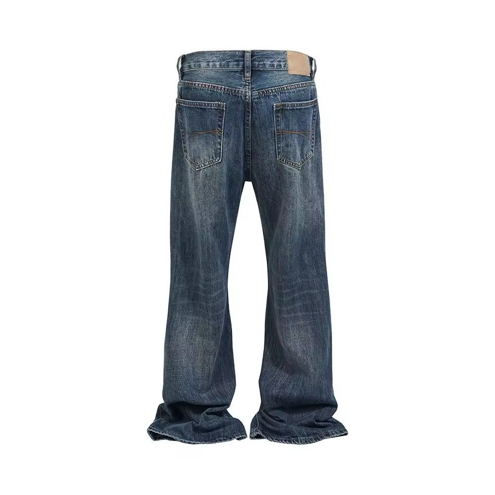 Japanese Brand × Jean Vintage Baggy Washed Hole Boot Cut Size US 31 - 2 Thumbnail