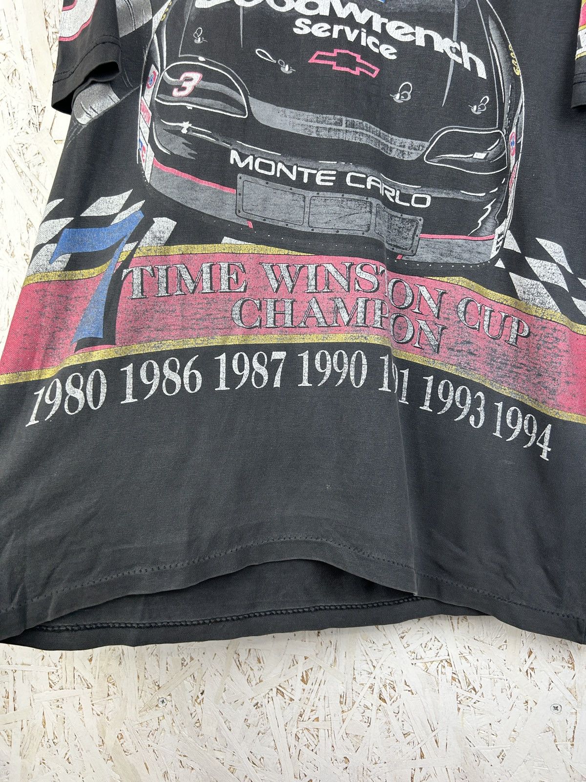 Vintage 90s Nascar 1994 Dale Earnhardt 7 Time Champion AOP T-Shirt L Size US L / EU 52-54 / 3 - 6 Thumbnail