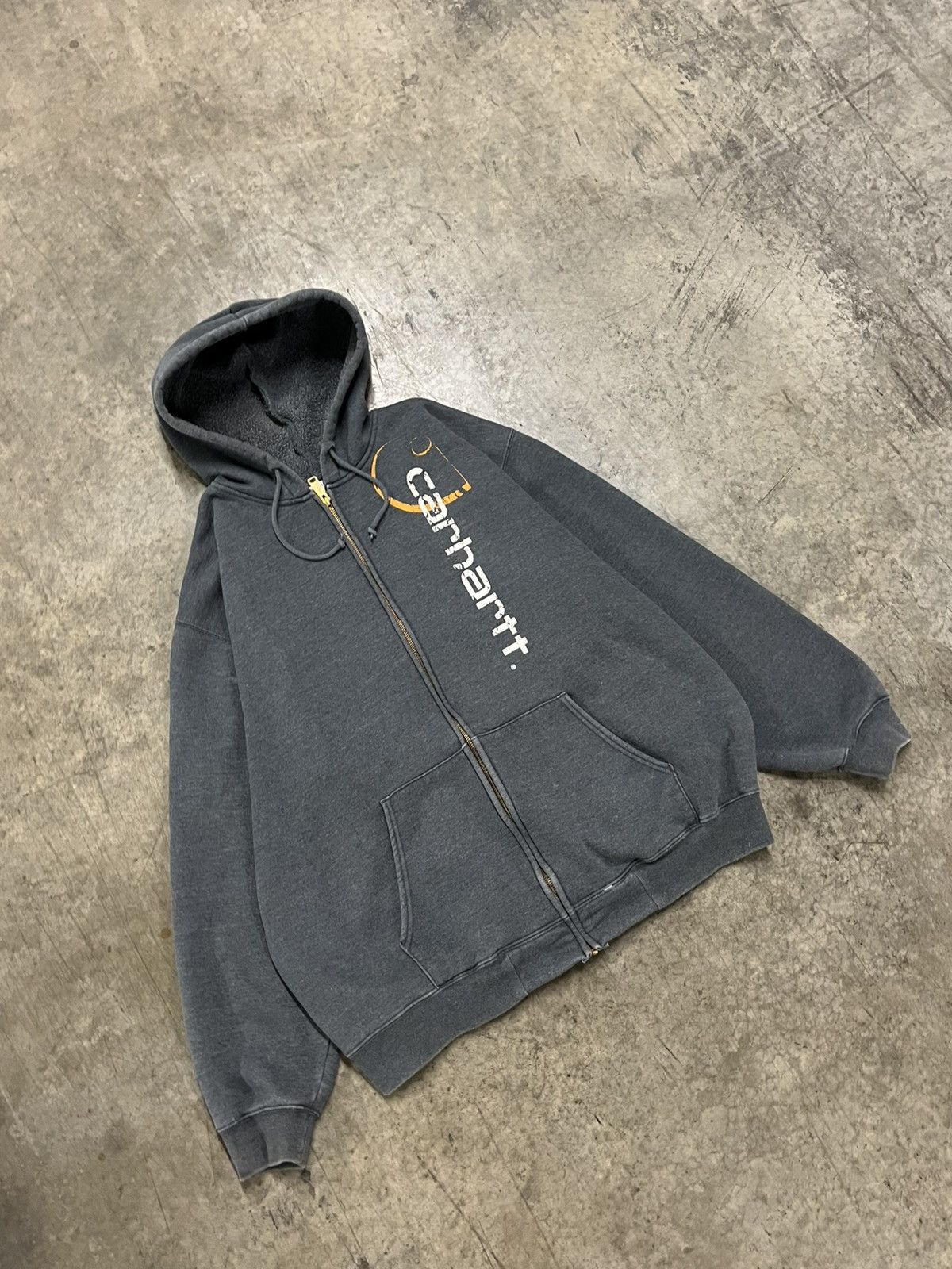 Carhartt × Vintage Carhartt vintage zip up hoodie streetwear hype rare boxy Size US XXL / EU 58 / 5 - 3 Thumbnail