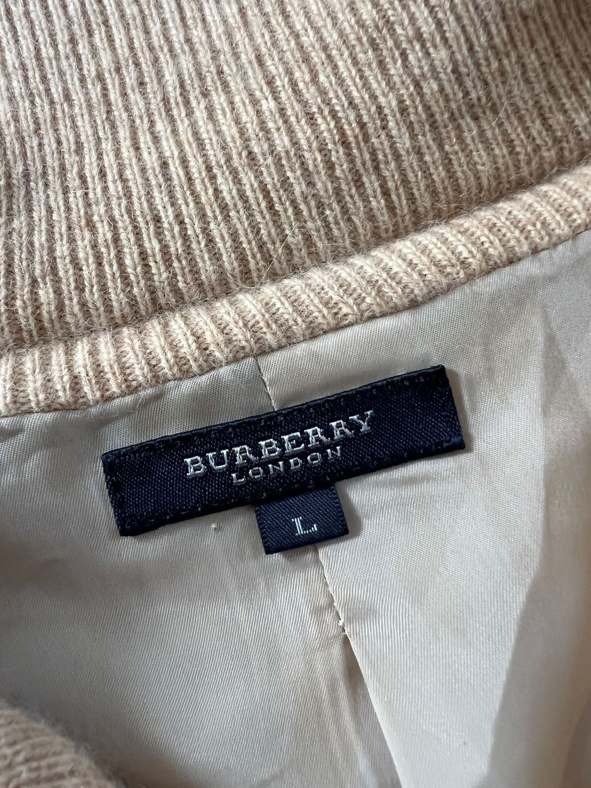 Burberry Burberry Cashmere Wool Blend Zipper Sweater Size US L / EU 52-54 / 3 - 9 Thumbnail