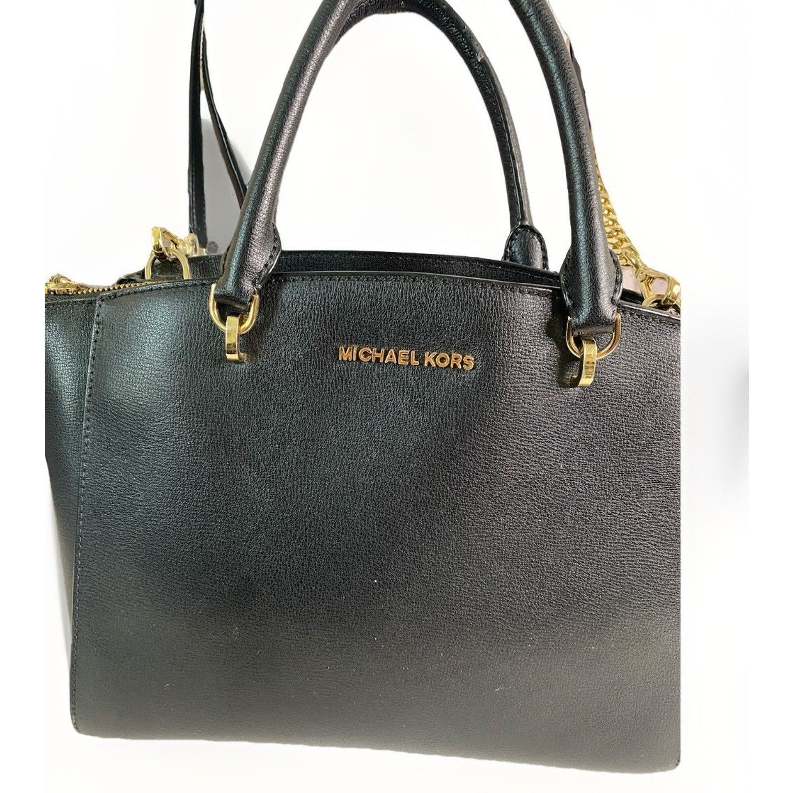 Michael Kors MICHAEL MICHAEL KORS ELLIS BLACK LEATHER CROSSBODY SHOULDER Size ONE SIZE - 2 Thumbnail
