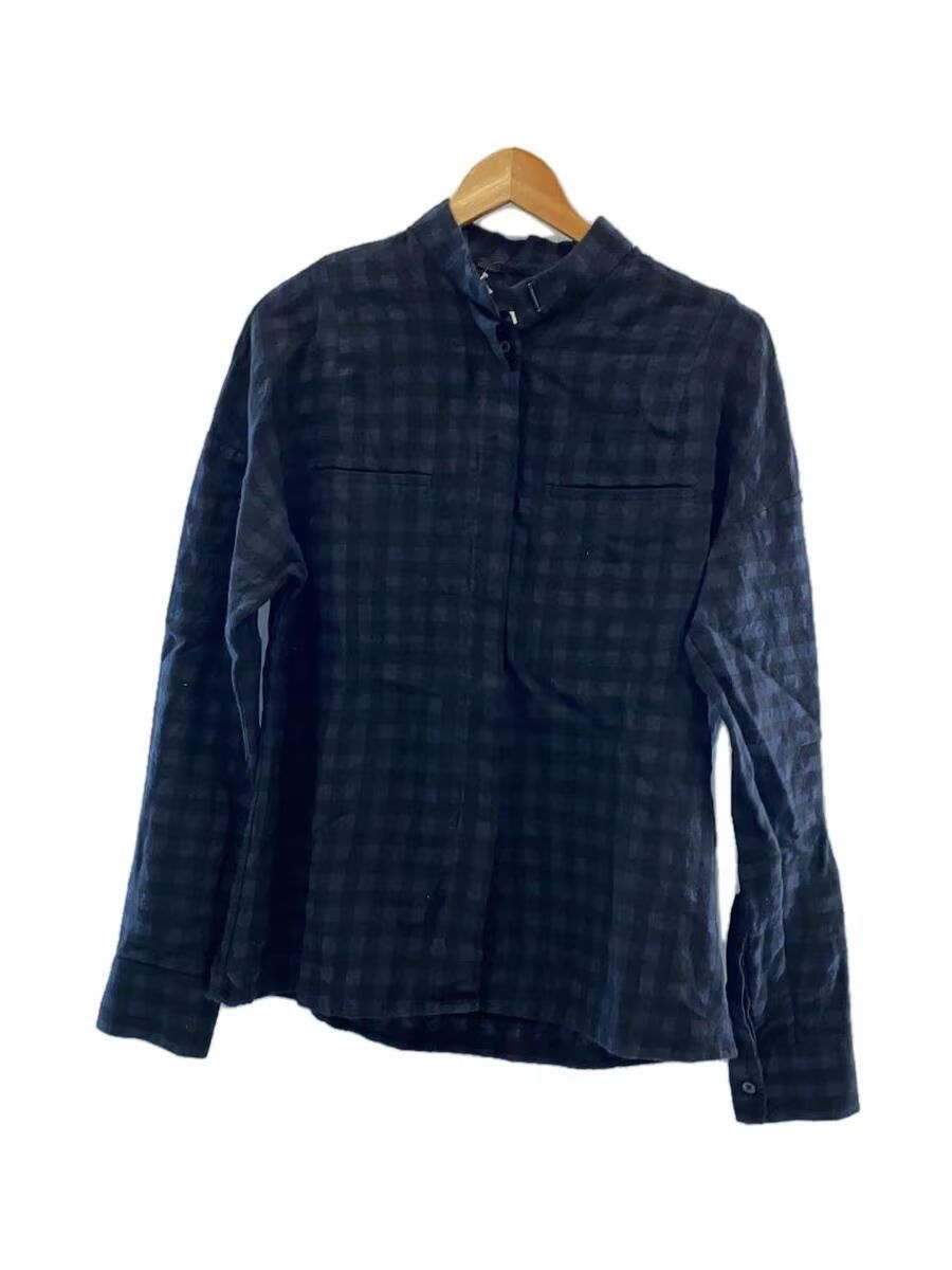 image of Haider Ackermann Wool Collarless Shirt in Black, Men's (Size Medium)