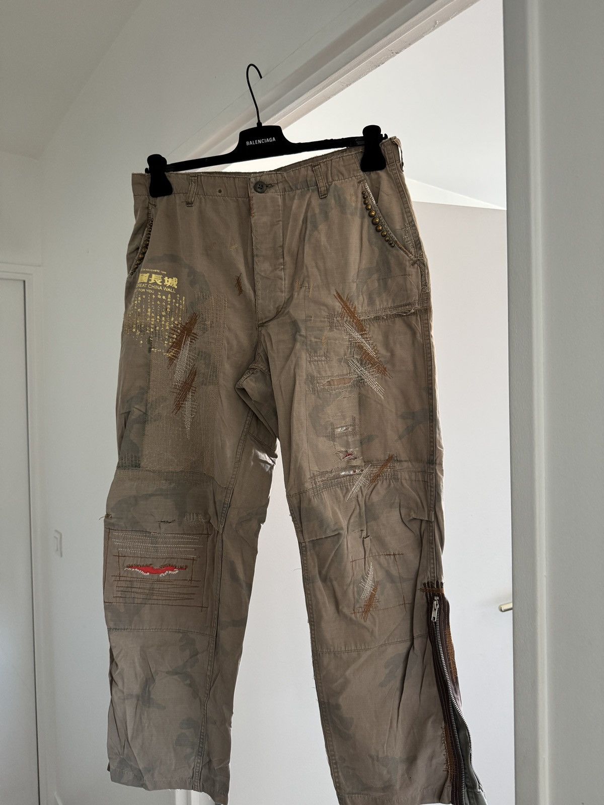 The Great China Wall *RARE* VINTAGE 90s ARCHIVES GREAT CHINA WALL 1/1 CARGO PANTS Size US 32 / EU 48 - 2 Thumbnail
