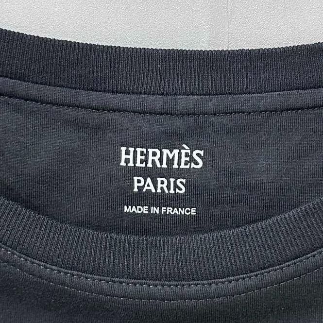 Hermes Hermes Short Sleeve Logo TShirt-2506 Size S / US 4 / IT 40 - 5 Thumbnail
