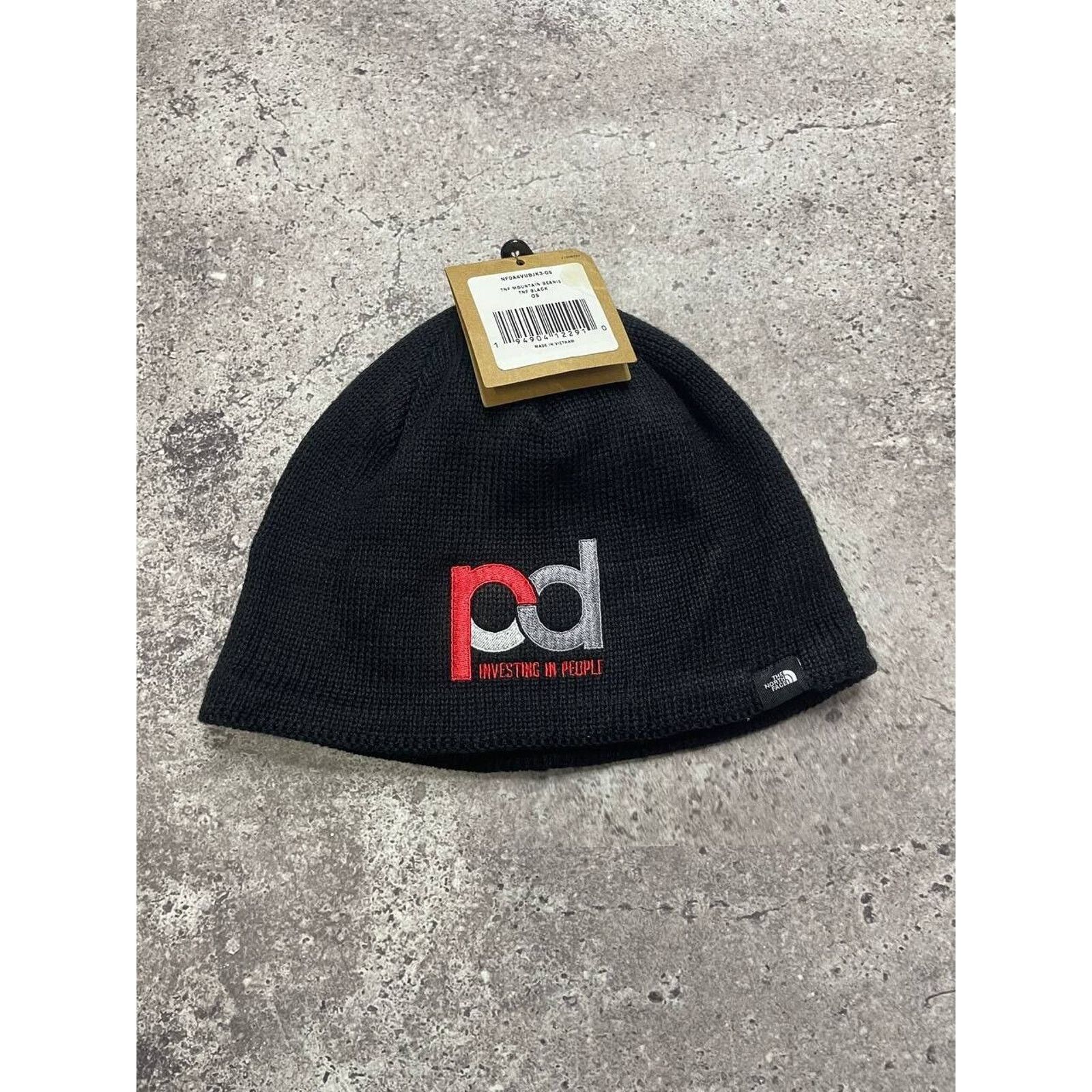 The North Face Vintage The North Face Black Beanie Hat PD Investing Logo Size ONE SIZE - 1 Thumbnail