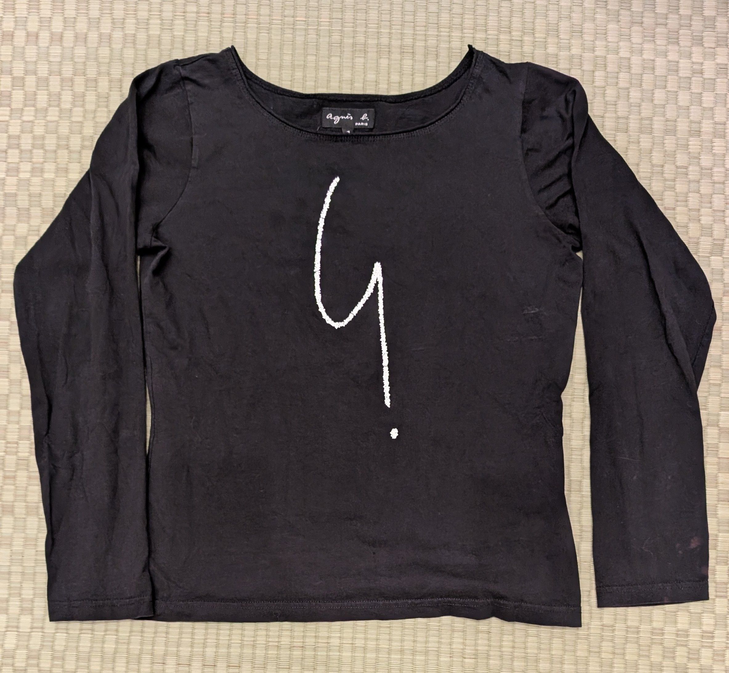 agnes b. RARE Agnes B. Irony Mark Long Sleeve T-shirt Women's Size 1 Size S / US 4 / IT 40 - 1 Thumbnail