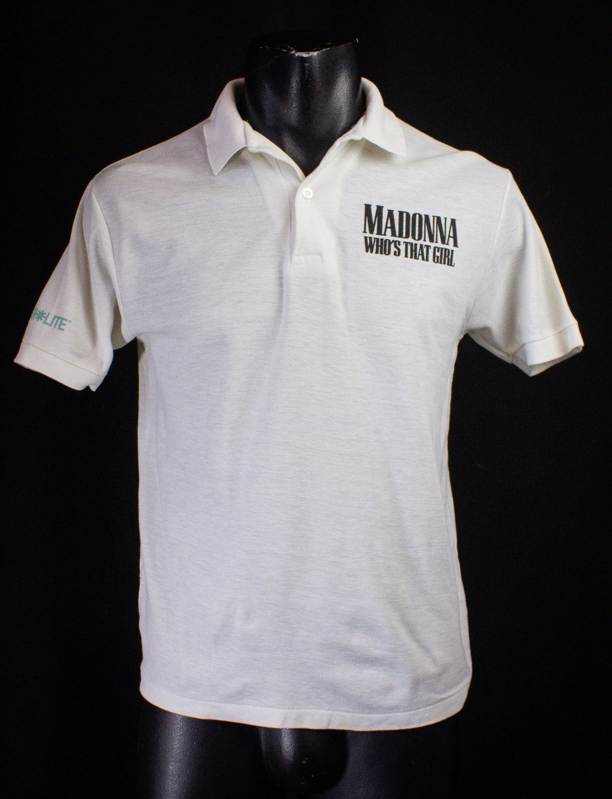 image of Band Tees x Vintage Madonna Who's That Girl Crew Concert T Shirt 1987 in White, Men's (Size Medium)