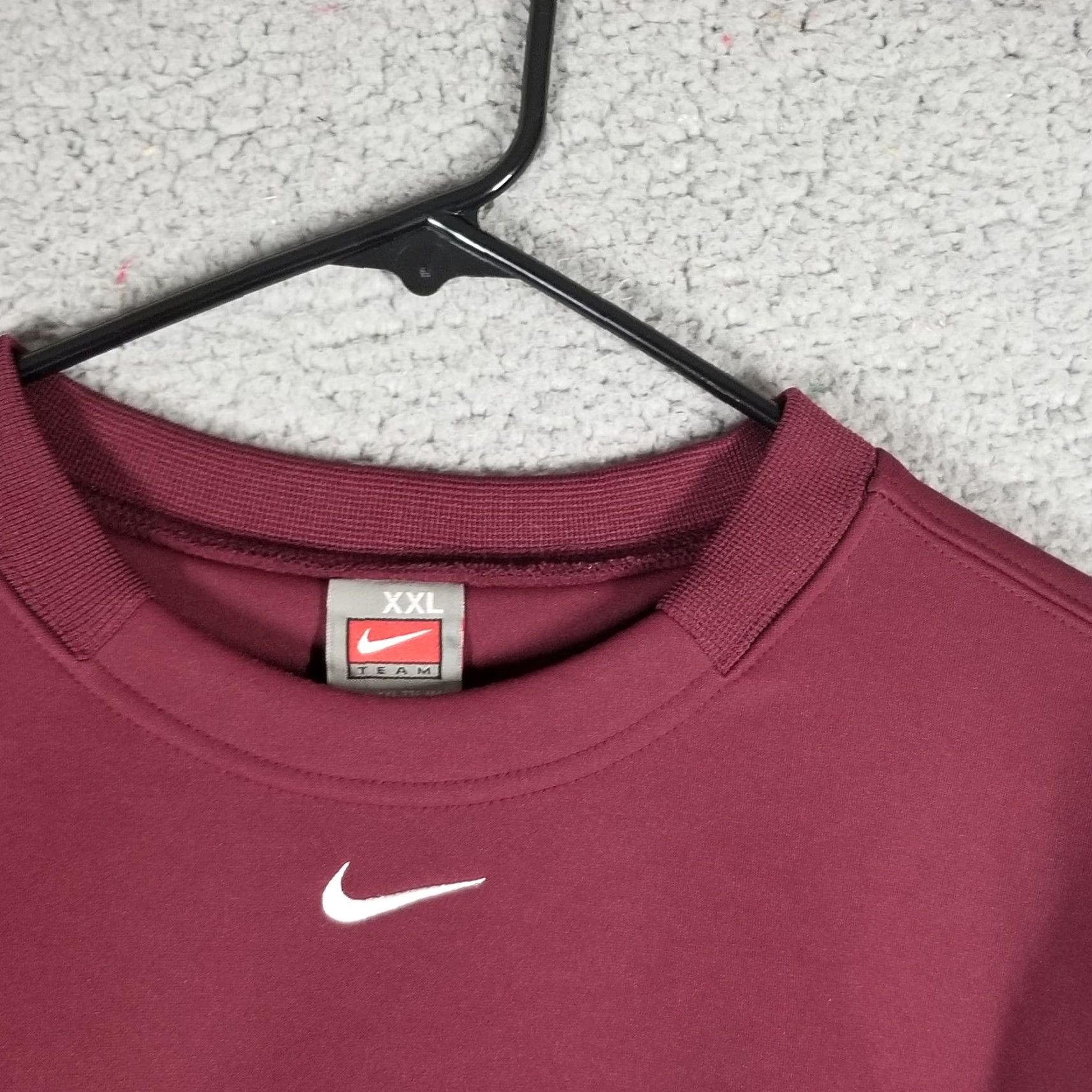 Nike Nike Center Swoosh Sweatshirt Y2K Maroon Crewneck Pullover Men’s XXL Size US XXL / EU 58 / 5 - 4 Thumbnail