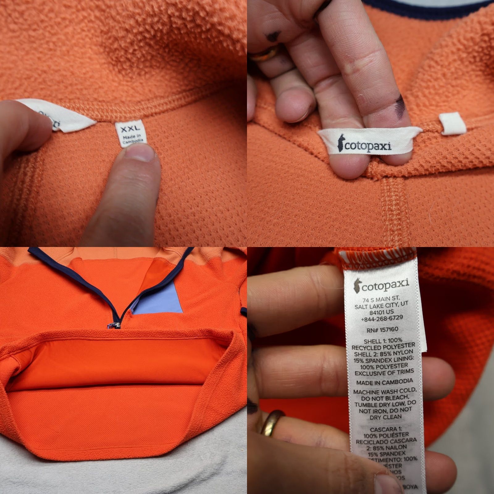Cotopaxi Cotopaxi Abrazo Fleece 1/2 Zip Pullover Outdoor Sweatshirt Women XXL Orange READ Size XXL / US 16-18 / IT 52-54 - 8 Thumbnail