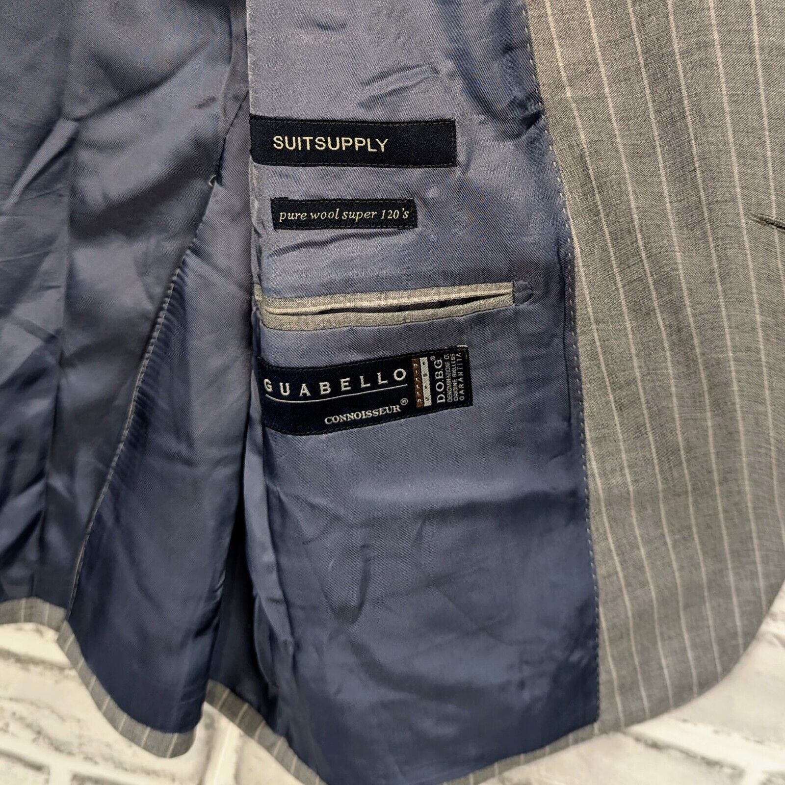 Suitsupply SUITSUPPLY Super 120s Wool by Guabello 2 blazer Jacket Gray Size US M / EU 48-50 / 2 - 3 Thumbnail