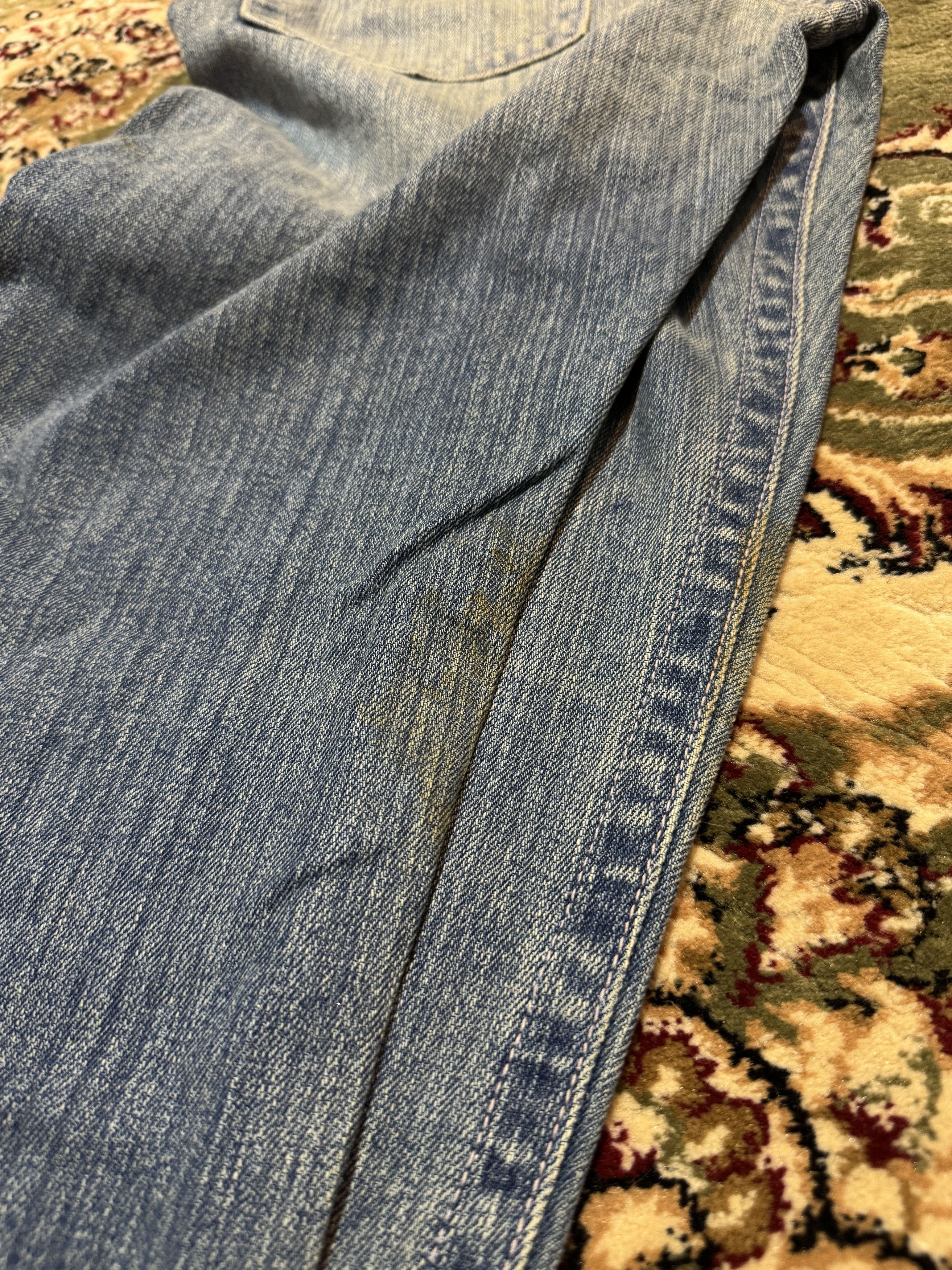 Beauty Beast × Final Home × Japanese Brand Japanese Brand Buden Akindo Distressed Script Painting Jeans Size US 34 / EU 50 - 13 Thumbnail