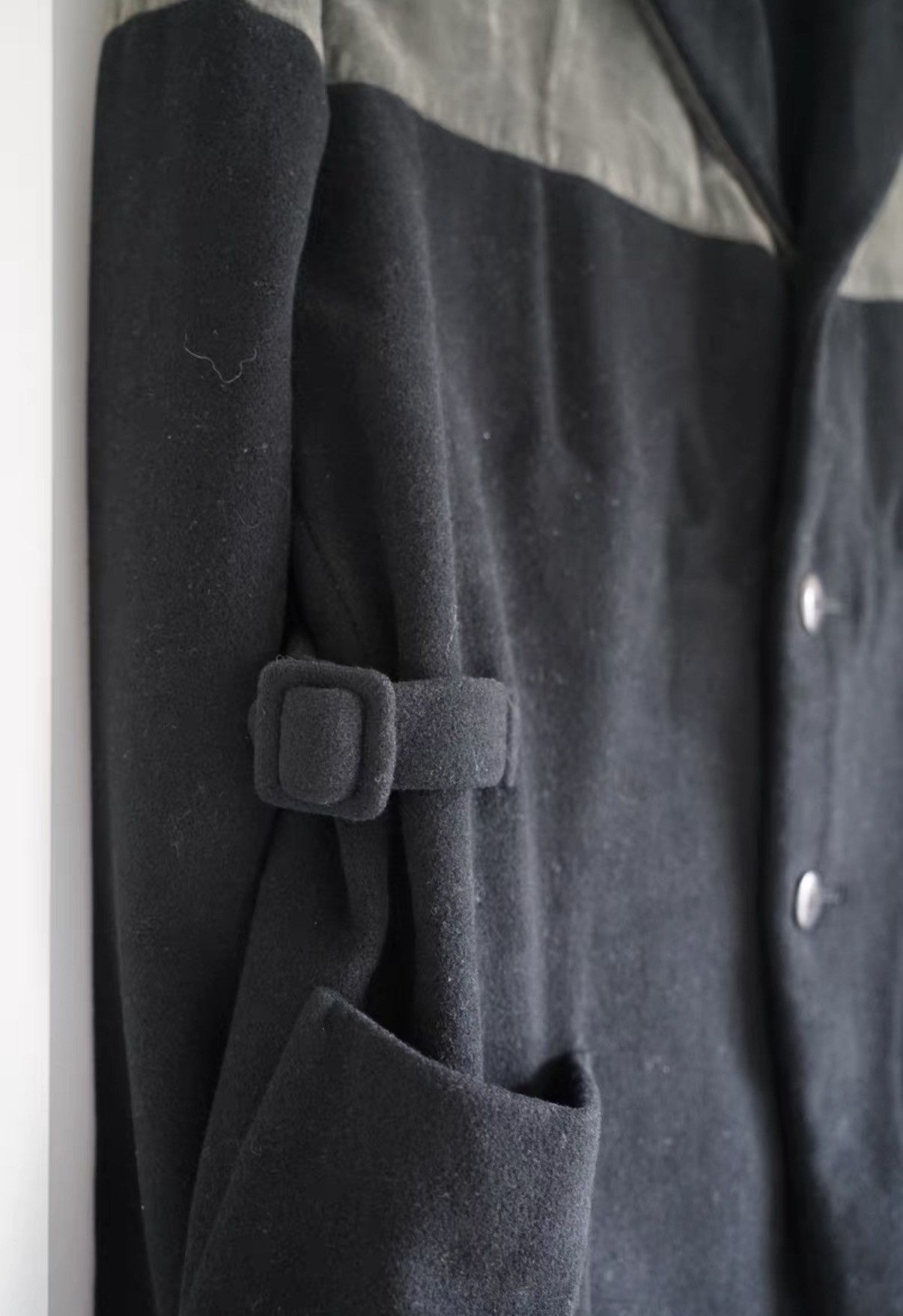 Yohji Yamamoto Yohji Yamamoto 88AW Moss Green Velvet Paneled Blazer K4 Size US M / EU 48-50 / 2 - 4 Thumbnail