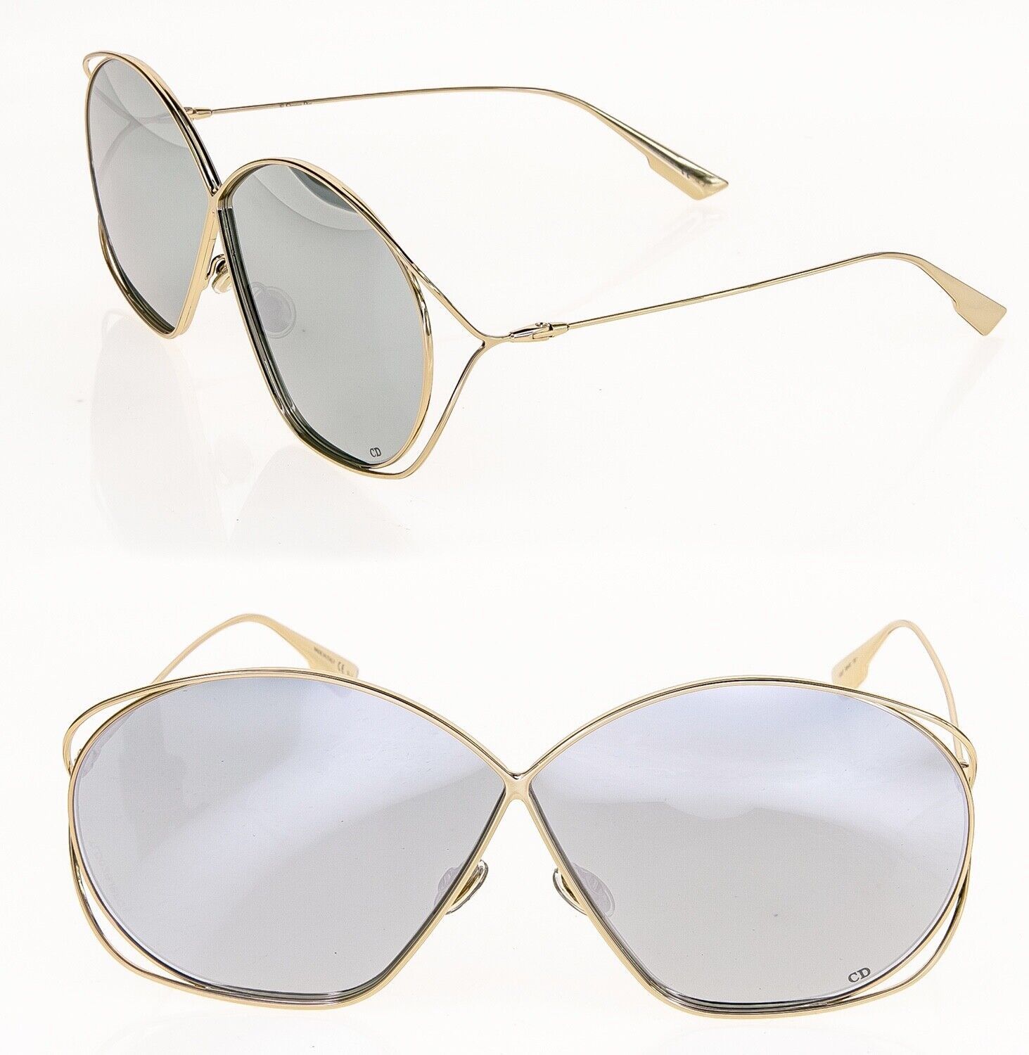 CHRISTIAN DIOR STELLAIRE Gold Mirrored Sunglasses Women