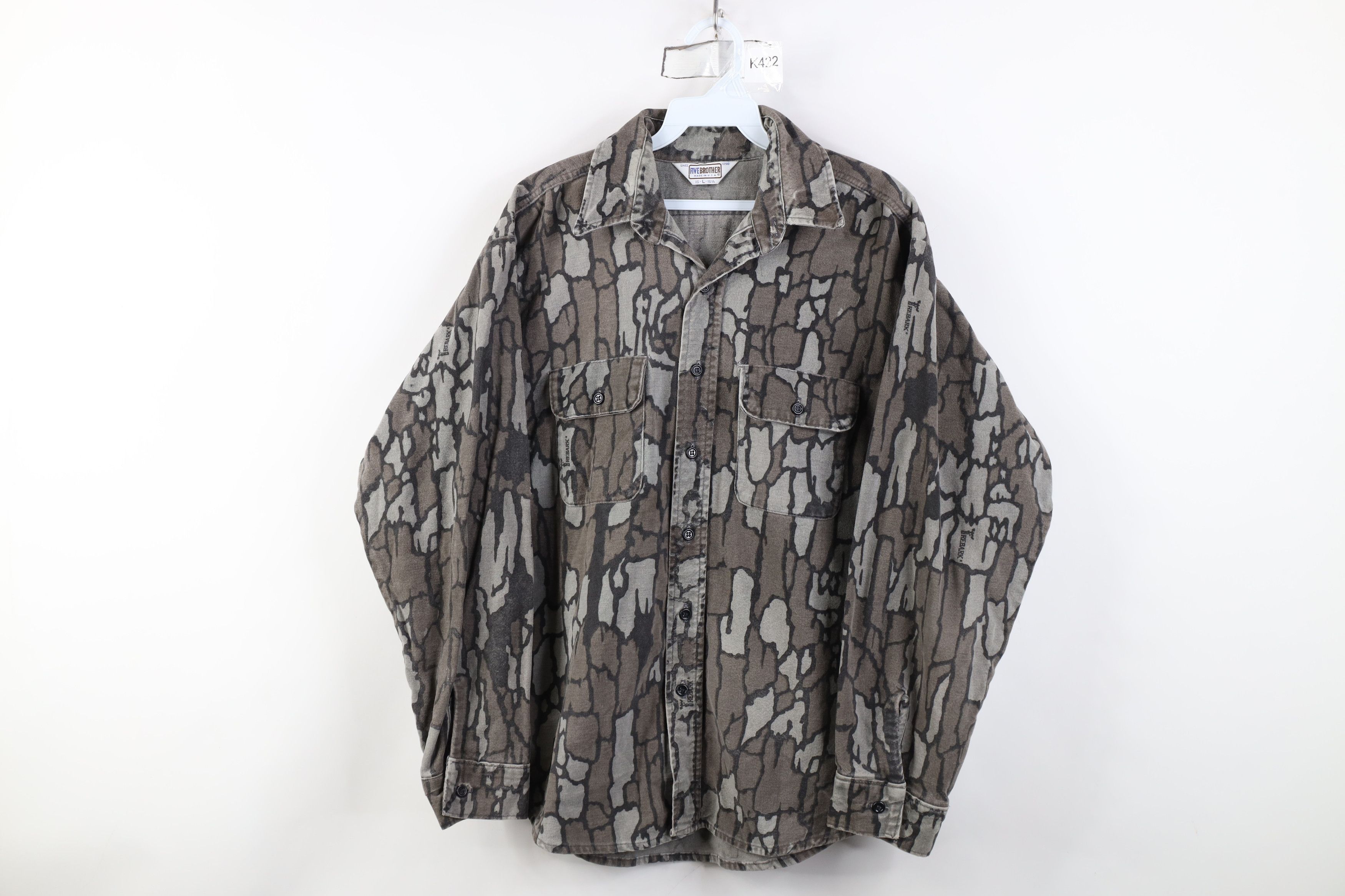 FiveBrother Vintage 70s Five Brother Chamois Cloth Button Shirt USA Size US L / EU 52-54 / 3 - 1 Thumbnail